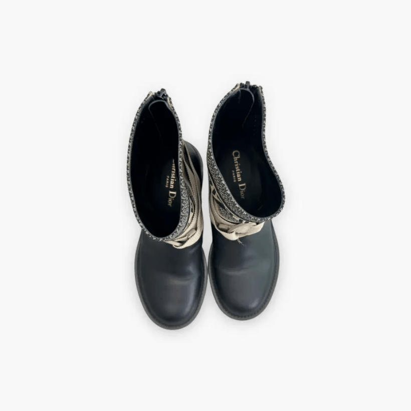 Dior Dior Calfskin Leather Ankle Boots Size US 6 / IT 36 - 7 Thumbnail