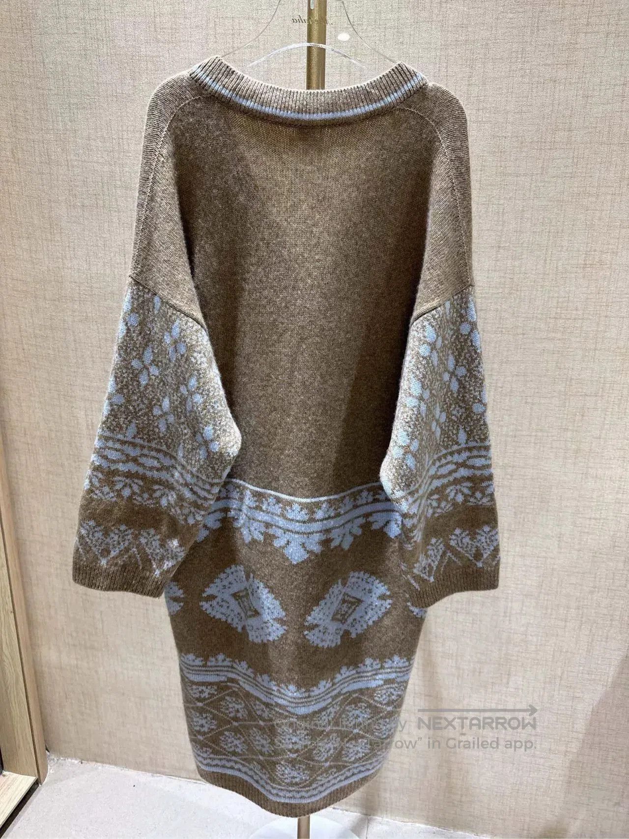 Hermes Hermes Beige Long Cashmere Cardigan. Size US XXS / EU 40 - 2 Thumbnail