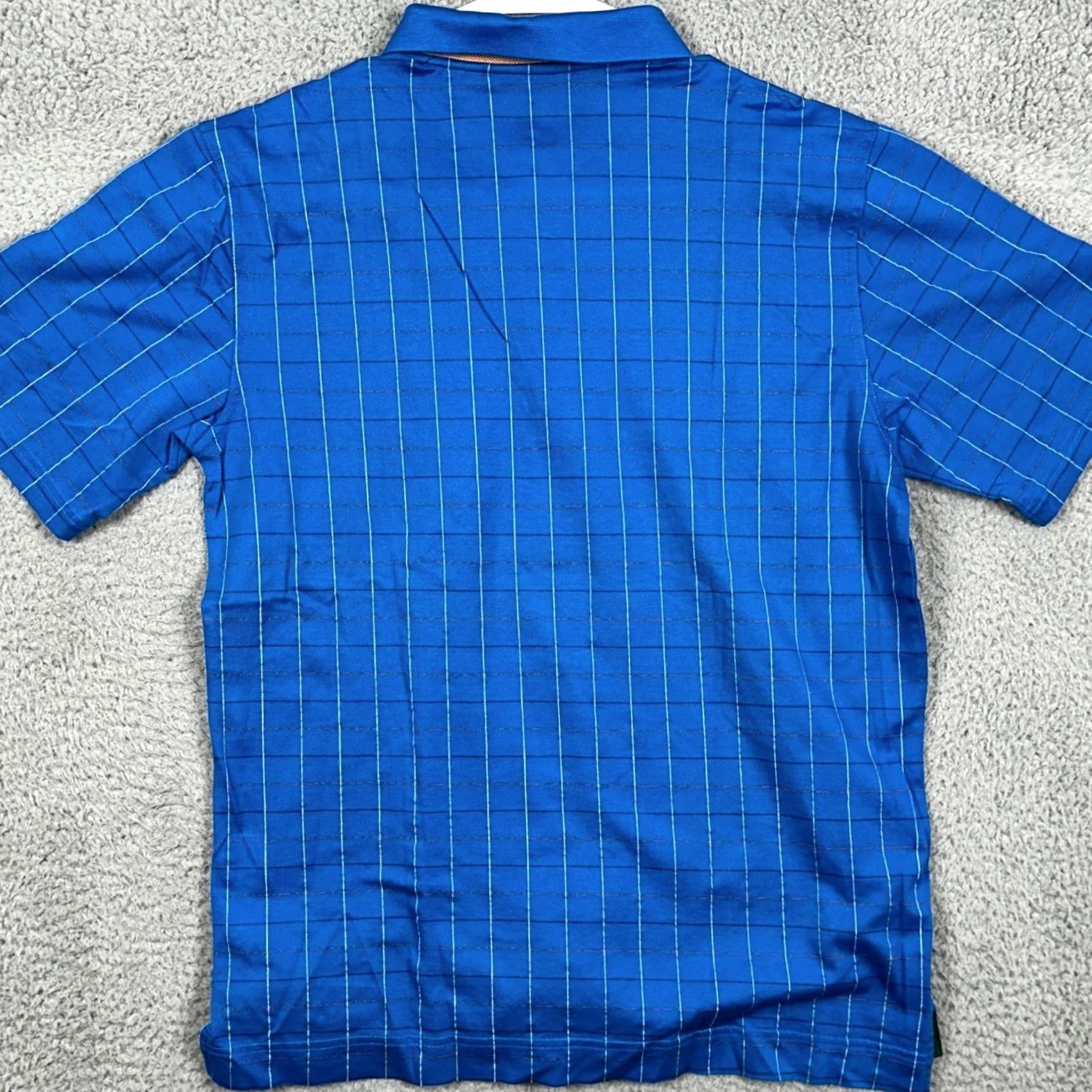 Vintage Bobby Jones Polo Shirt Mens Small Blue Grid Rugby Short Sleeve Outdoor Casual Size US S / EU 44-46 / 1 - 3 Thumbnail