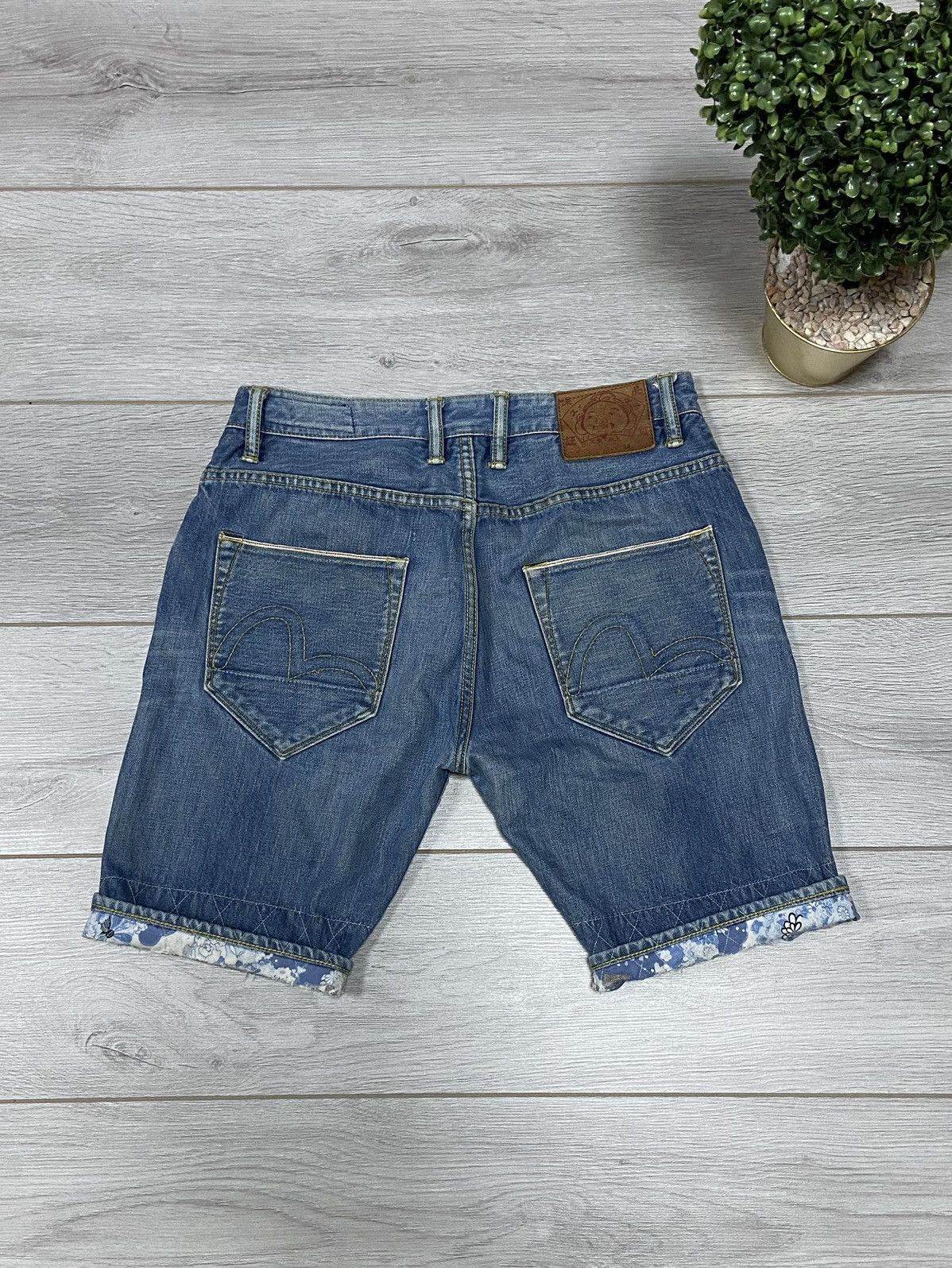 Evisu Evisu vintage seagull denim short jeans Size US 32 / EU 48 - 1 Thumbnail