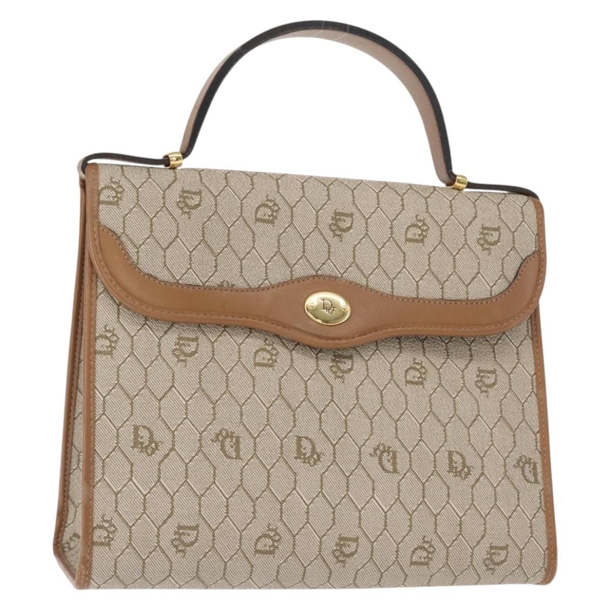 Dior Christian Dior Vintage Honeycomb Handbag Canvas Leather Size ONE SIZE - 1 Thumbnail