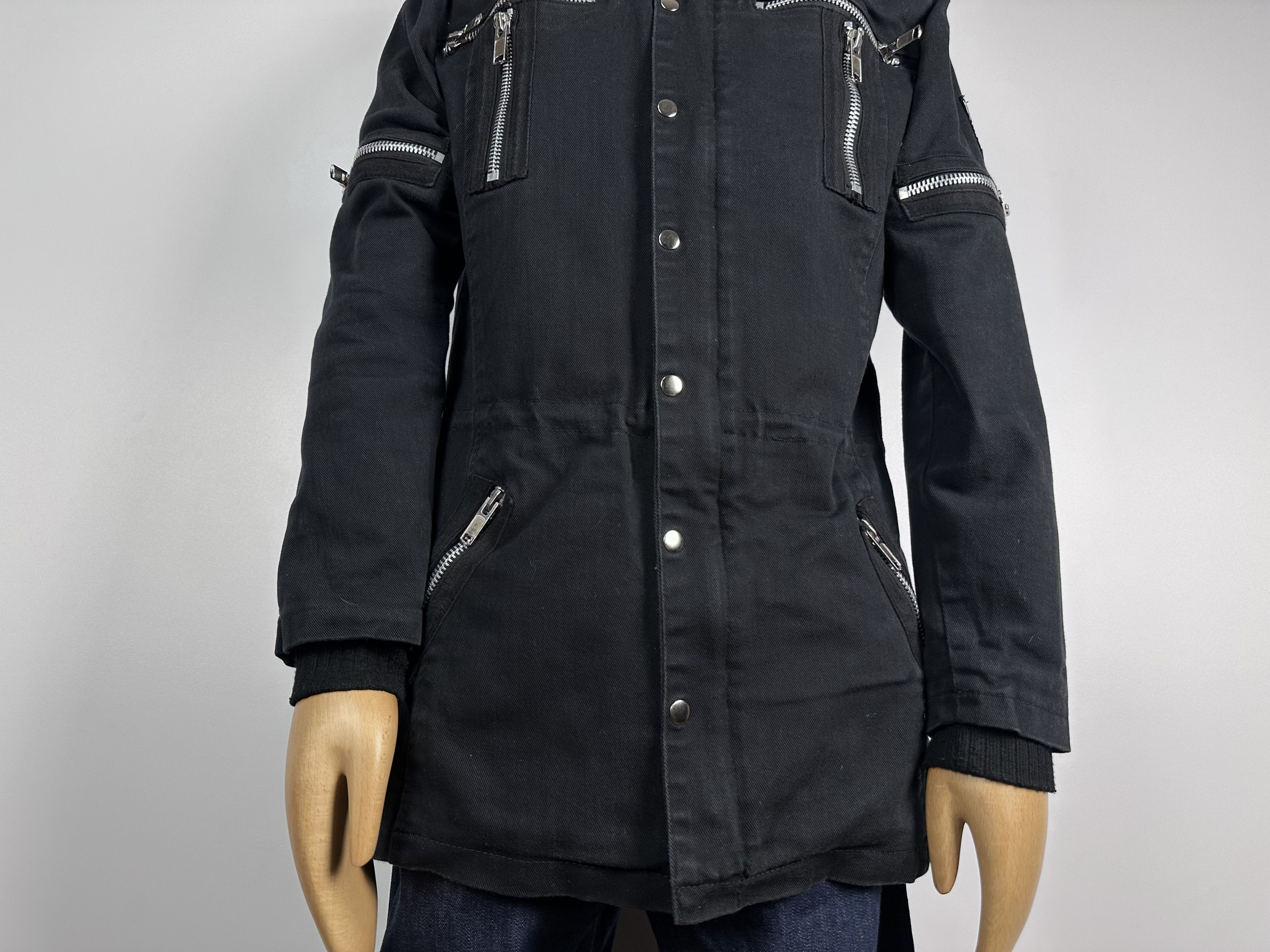 Vintage Gothicana By EMP Black Hooded Jacket Coat Size M Vintage Size US M / EU 48-50 / 2 - 4 Thumbnail