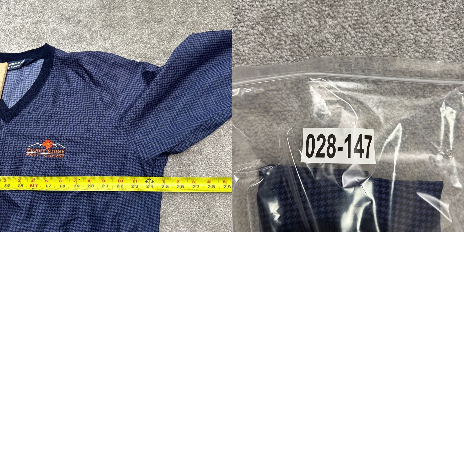 Vintage VINTAGE Sunderland Sweatshirt Men Small Blue Golf Windbreaker Houndstooth Size US S / EU 44-46 / 1 - 8 Thumbnail