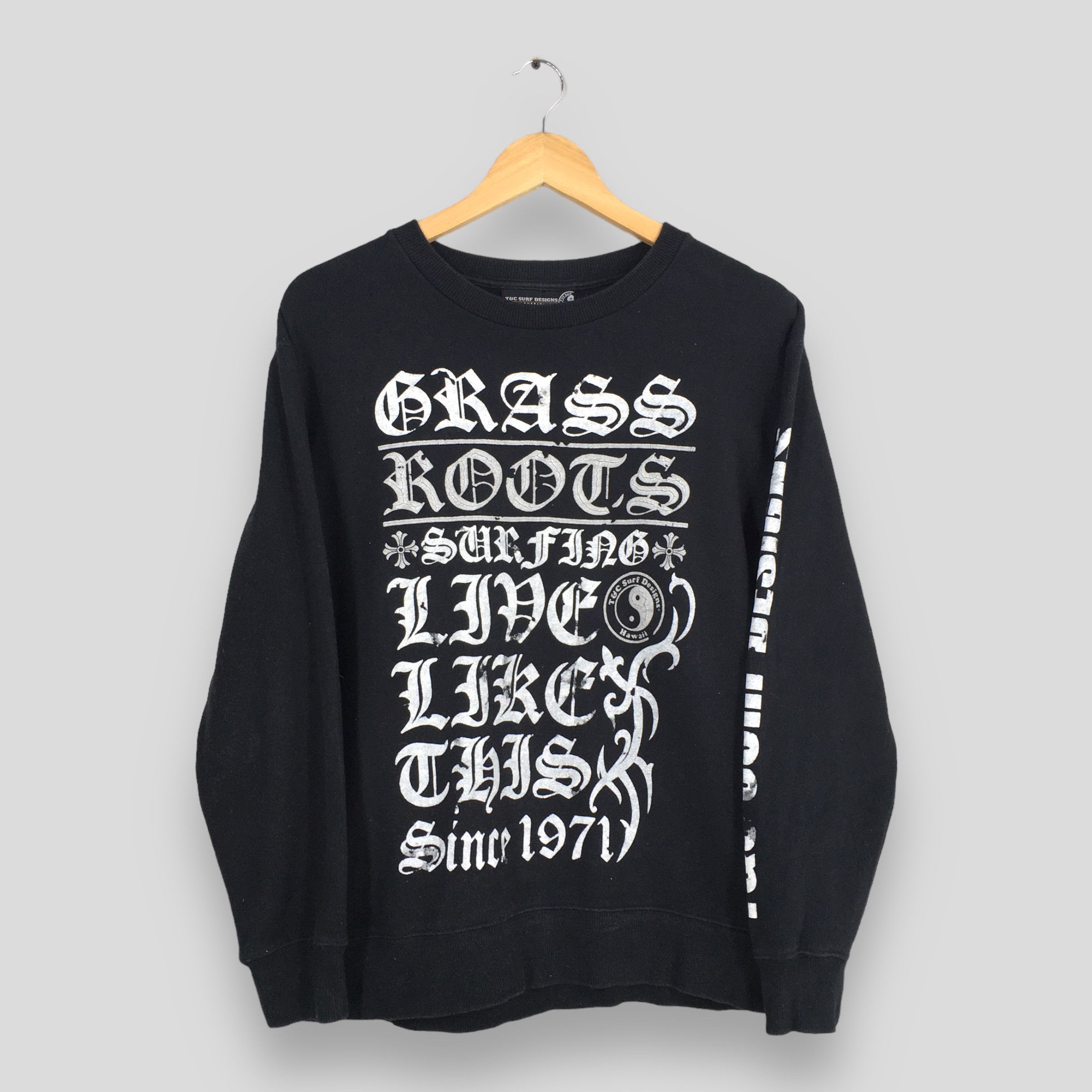Vintage Vintage 90s T&C Surf Designs Hawaii Sweatshirt Medium Size US M / EU 48-50 / 2 - 1 Thumbnail