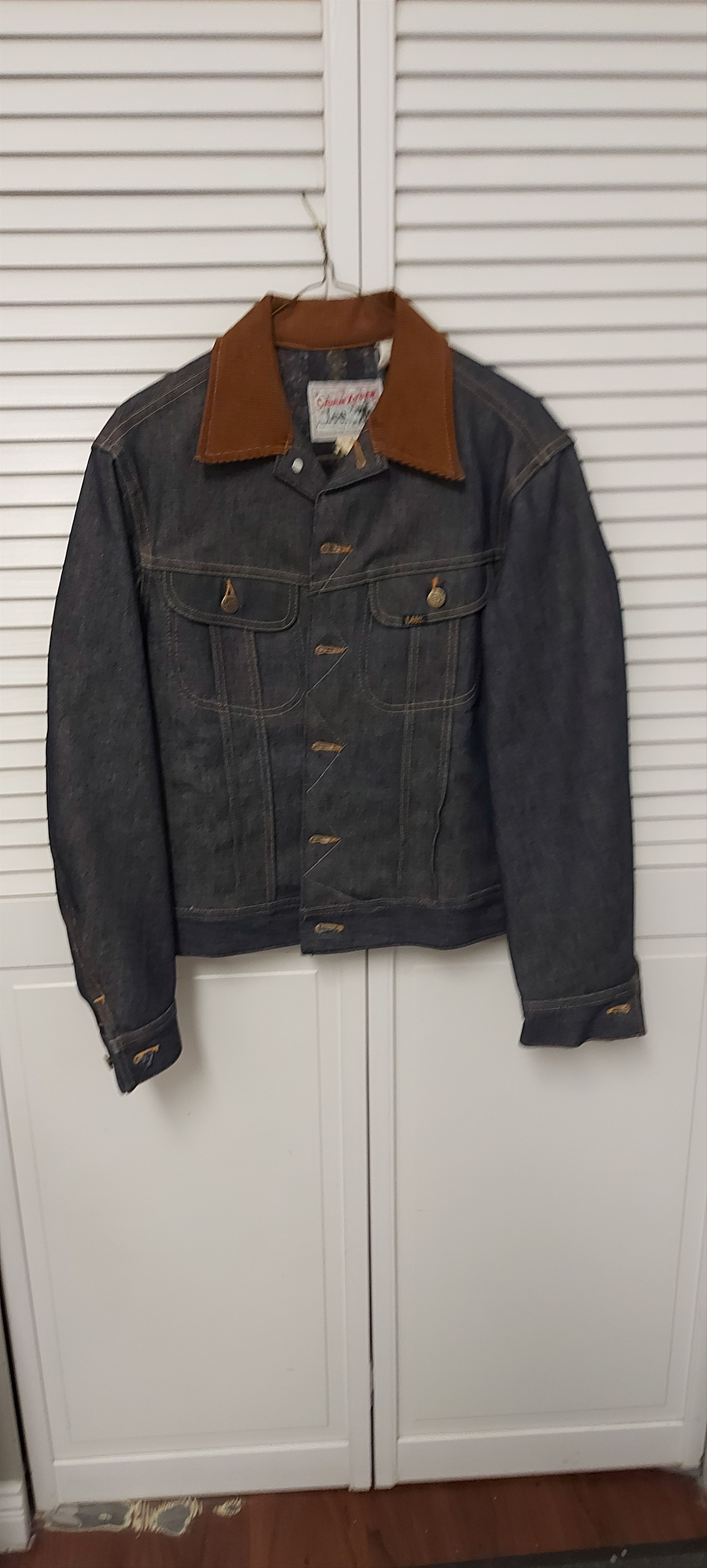 image of Lee Stormrider Denim Jacket in Blue, Men's (Size Small)