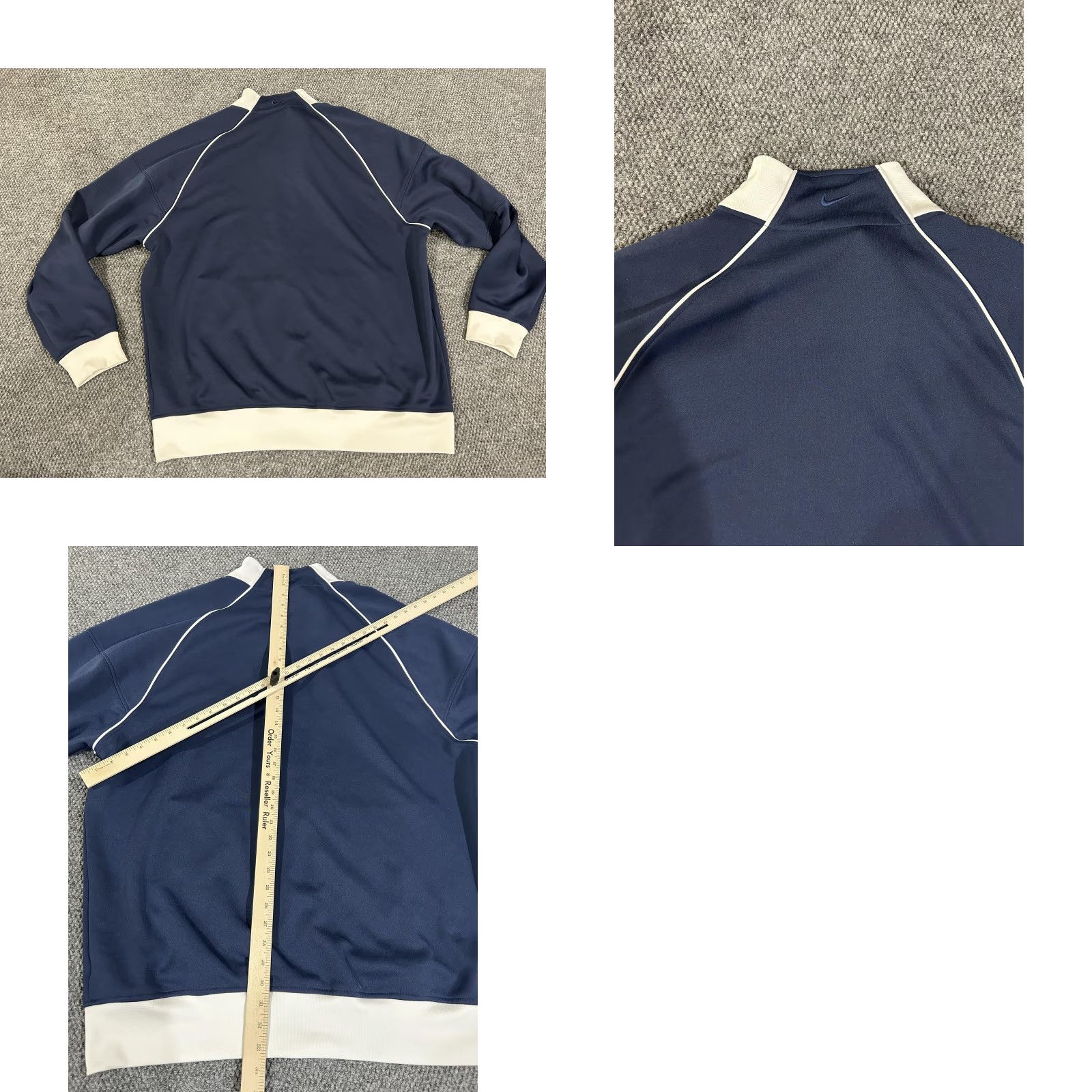 Nike Nike Track Jacket Mens XL Navy Blue Full Zip Patch Retro Vintage Size US XL / EU 56 / 4 - 8 Thumbnail