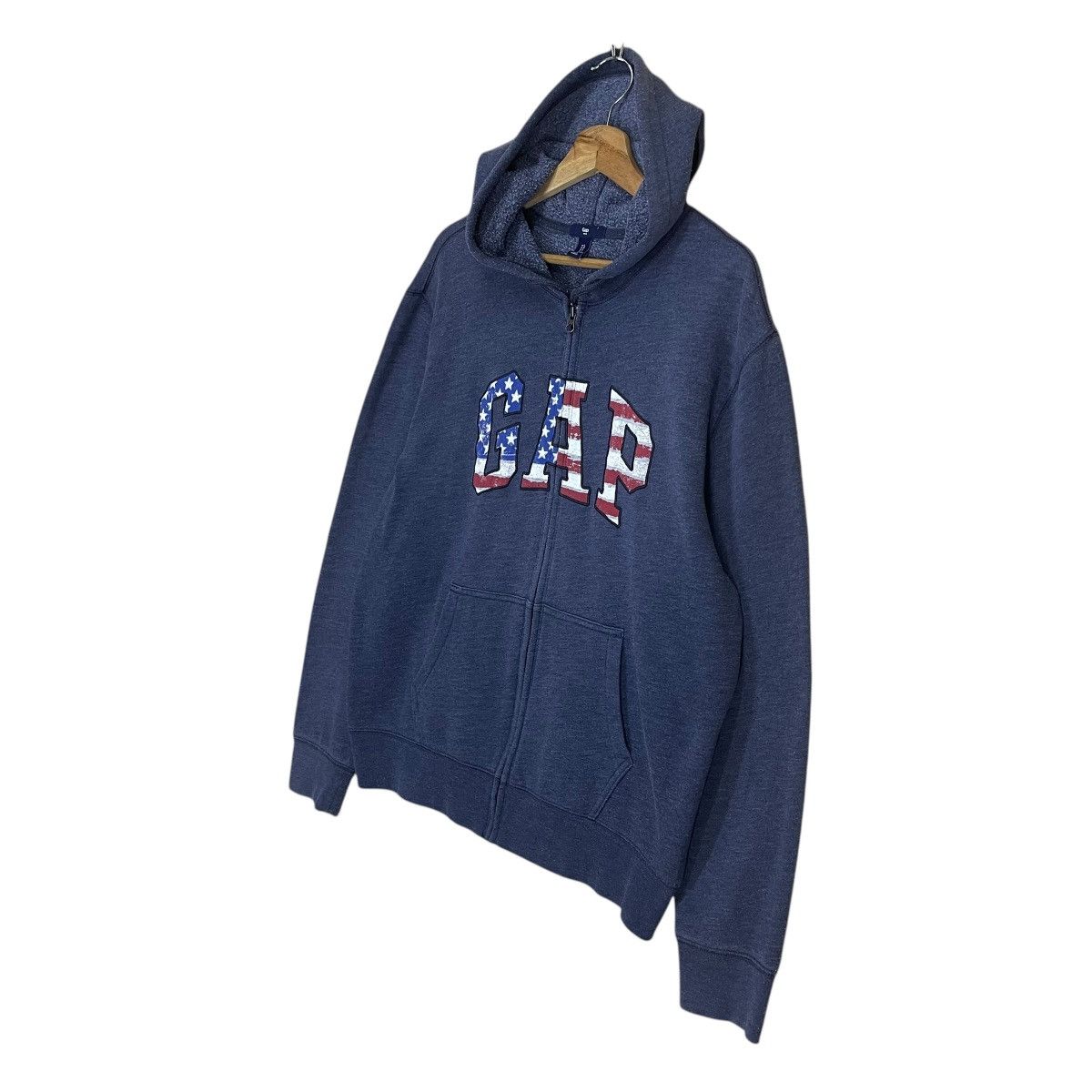 Gap Gap Embroided Big Logo Fullzip Hoodie Size L Size US L / EU 52-54 / 3 - 3 Thumbnail