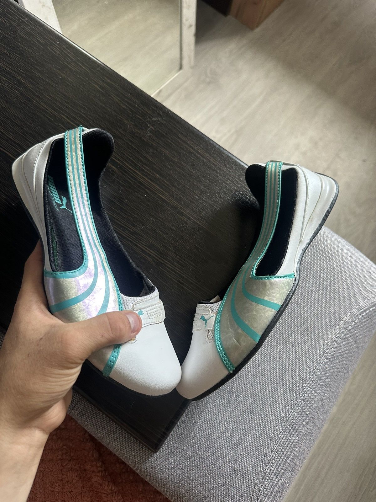 Puma Puma Vintage White Ballet Womens Shoes Y2K Size US 7 / IT 37 - 2 Thumbnail