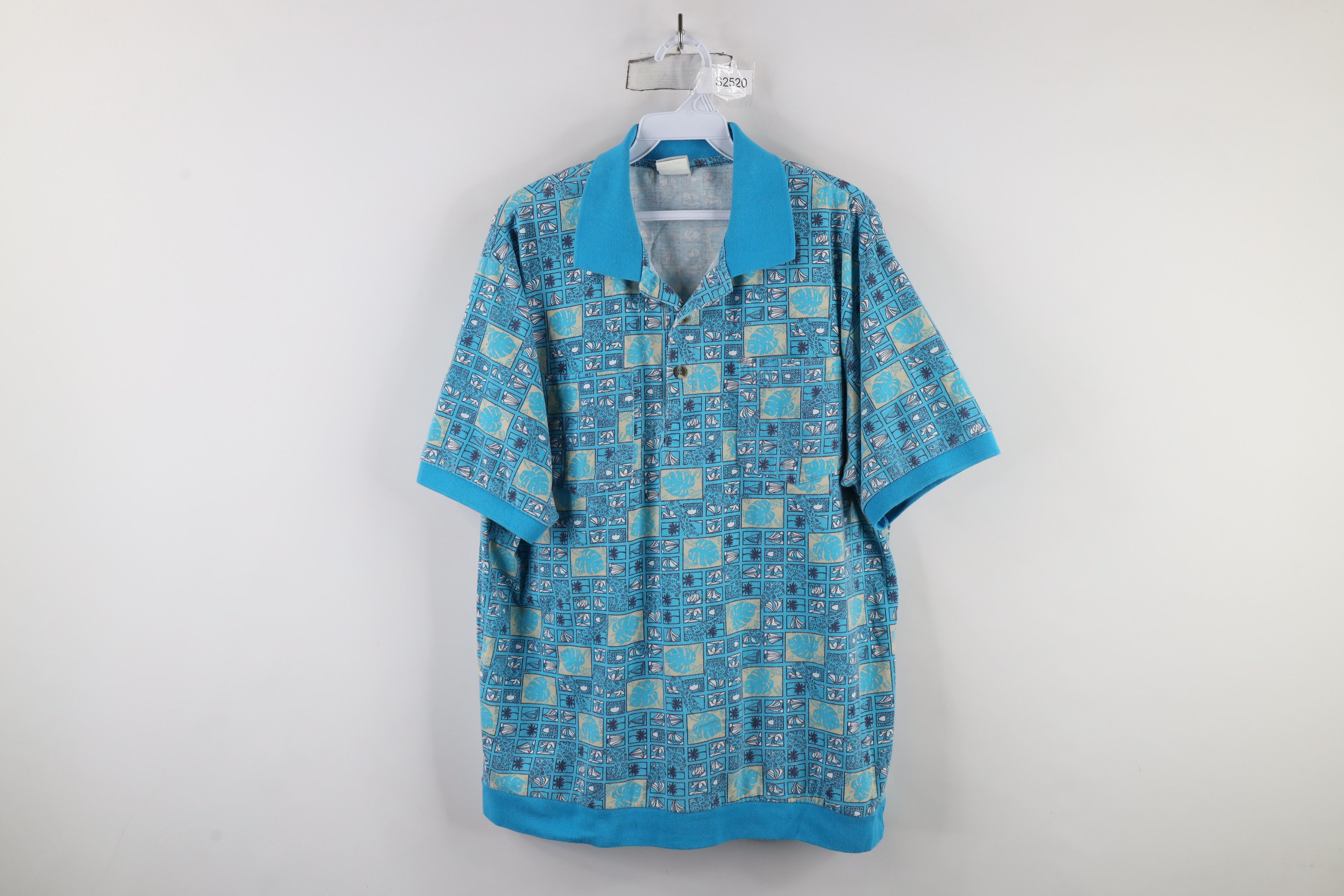 Vintage Vintage 90s Streetwear Beach Sailing Pullover Polo Shirt Size US XL / EU 56 / 4 - 1 Thumbnail