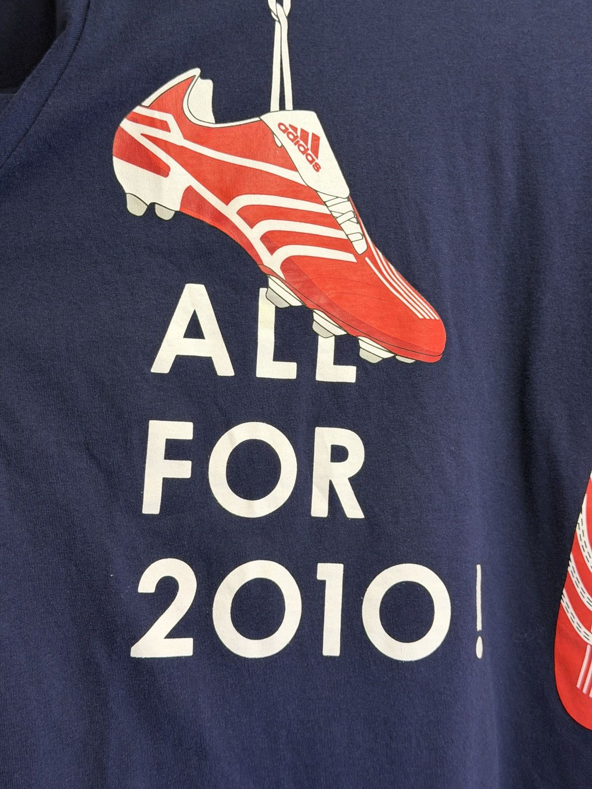 Adidas Vintage JFA 2007 Adidas Reversible T-shirt Size US L / EU 52-54 / 3 - 10 Thumbnail