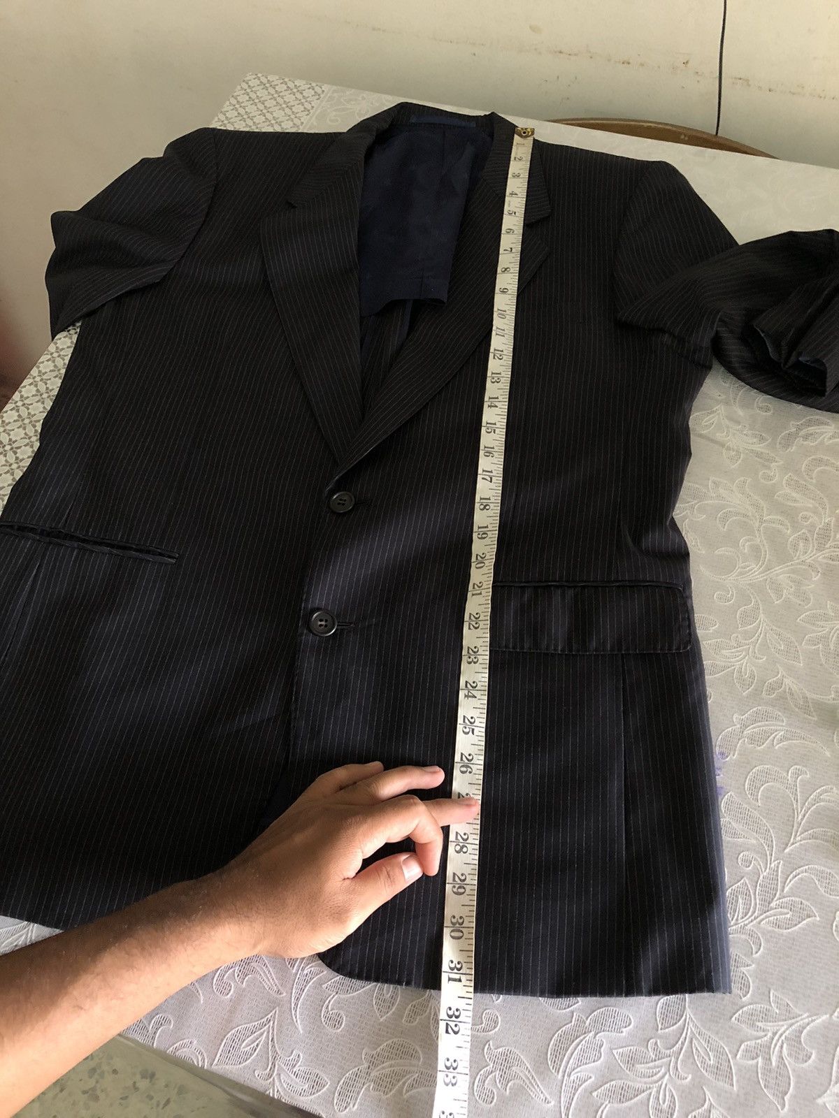 Yves Saint Laurent Yves Saint Laurent Strip Single Breasted Blazer Size US L / EU 52-54 / 3 - 19 Thumbnail
