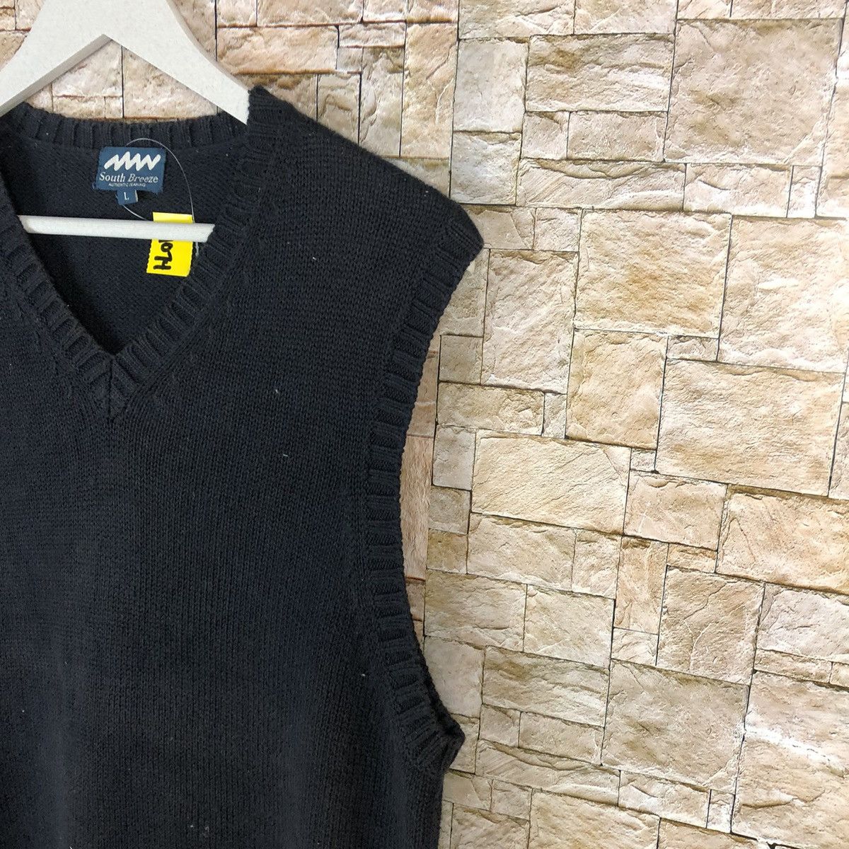 Homespun Knitwear × Japanese Brand South Breece Black Vest Knitwear #A1074 Size M / US 6-8 / IT 42-44 - 8 Thumbnail