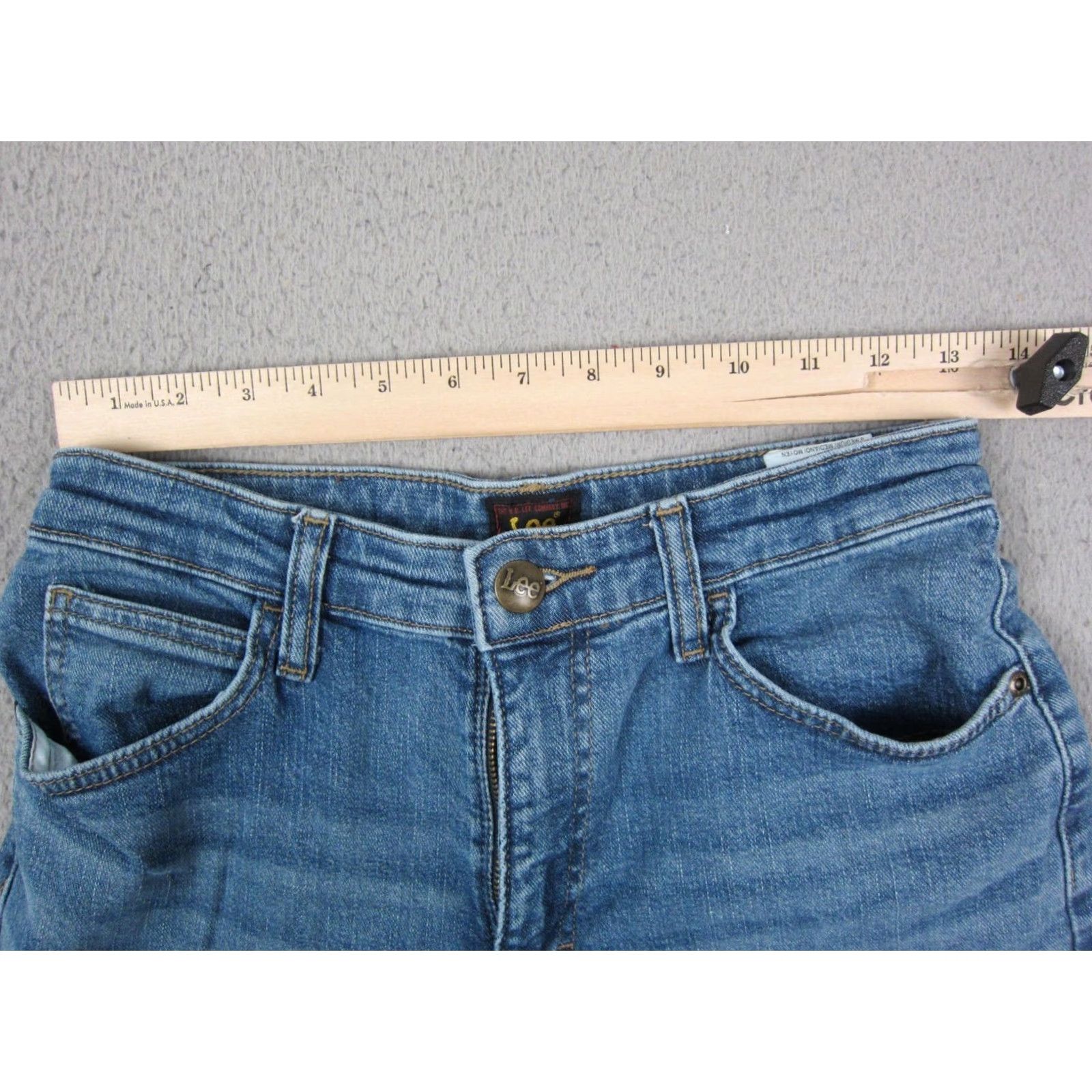 Lee LEE Jeans Womens 6 Medium Blue Denim Legendary Wide Leg Low Rise Baggy Loose Shirt Size 28" / US 6 / IT 42 - 7 Thumbnail