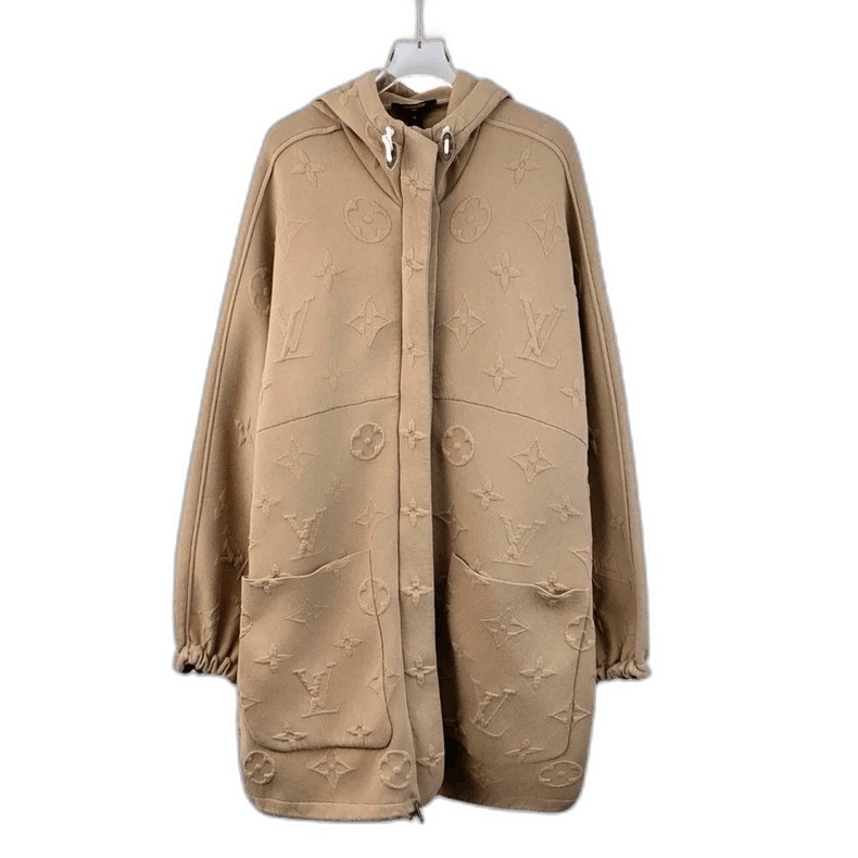 Louis Vuitton Louis Vuitton Beige Logo Hooded Long Sleeve Coat Size US M / EU 48-50 / 2 - 1 Thumbnail