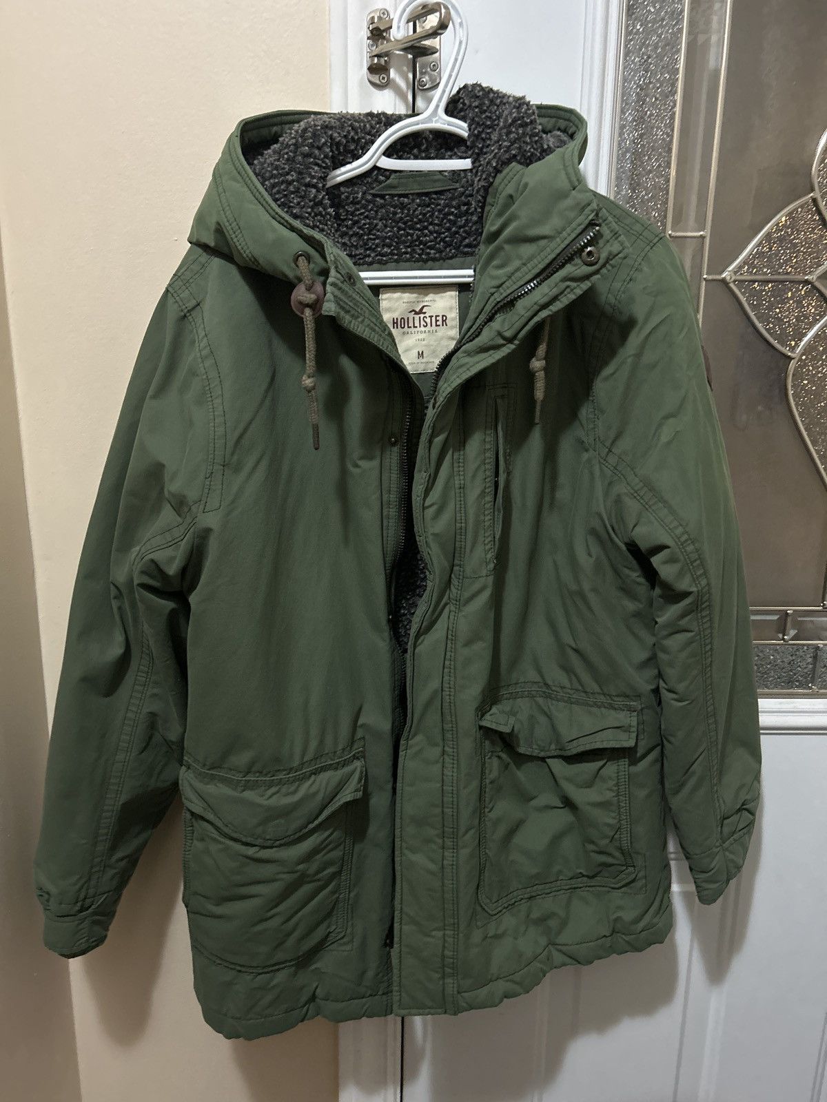 Hollister Hollister Light Spring Sherpa Hood Jacket Size US M / EU 48-50 / 2 - 1 Thumbnail