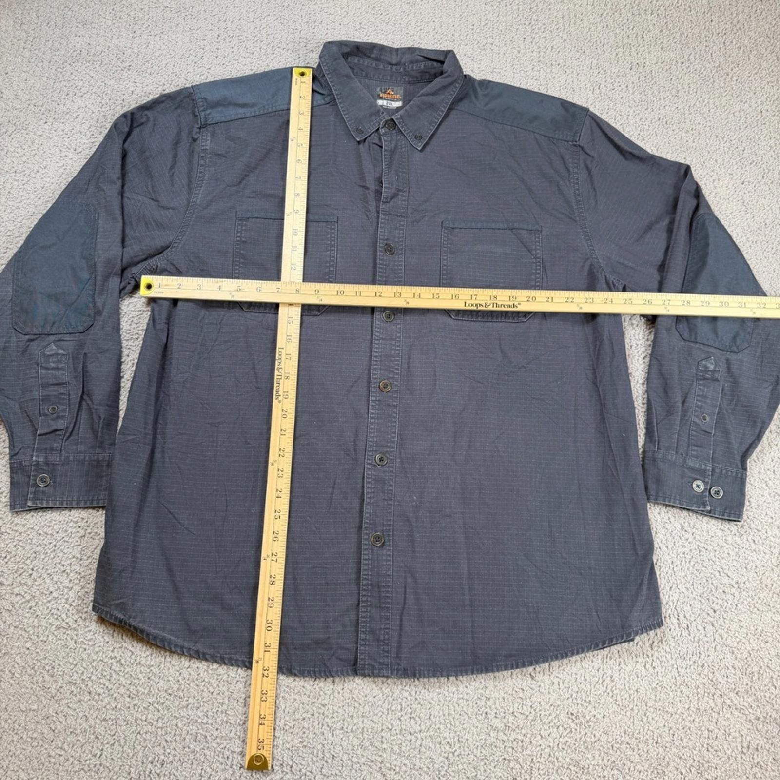 Other Ridgecut Toughwear Men 2XL Gray Ripstop Button Down Shirt Size US XL / EU 56 / 4 - 2 Thumbnail