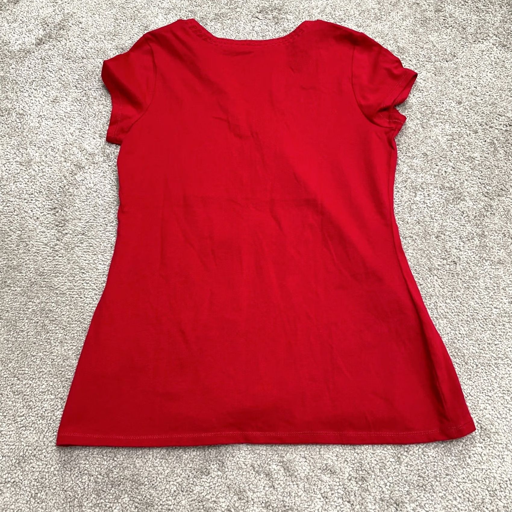High Sierra High Sierra Red T-Shirt Women Small Short Sleeve Cotton Basic Top Size S / US 4 / IT 40 - 2 Thumbnail
