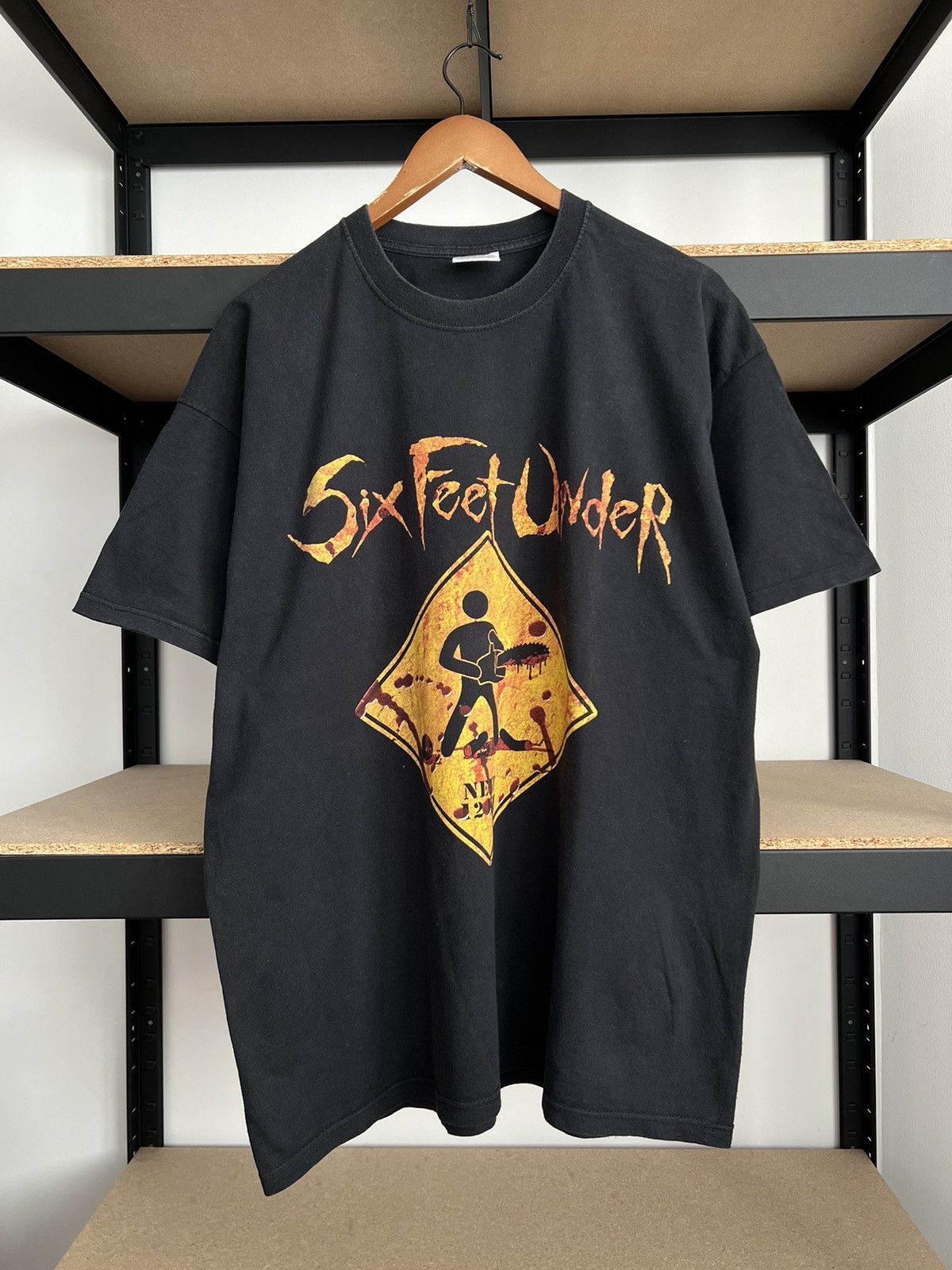 Vintage 2000s Six Feet Under Death Metal Band Black T-shirt