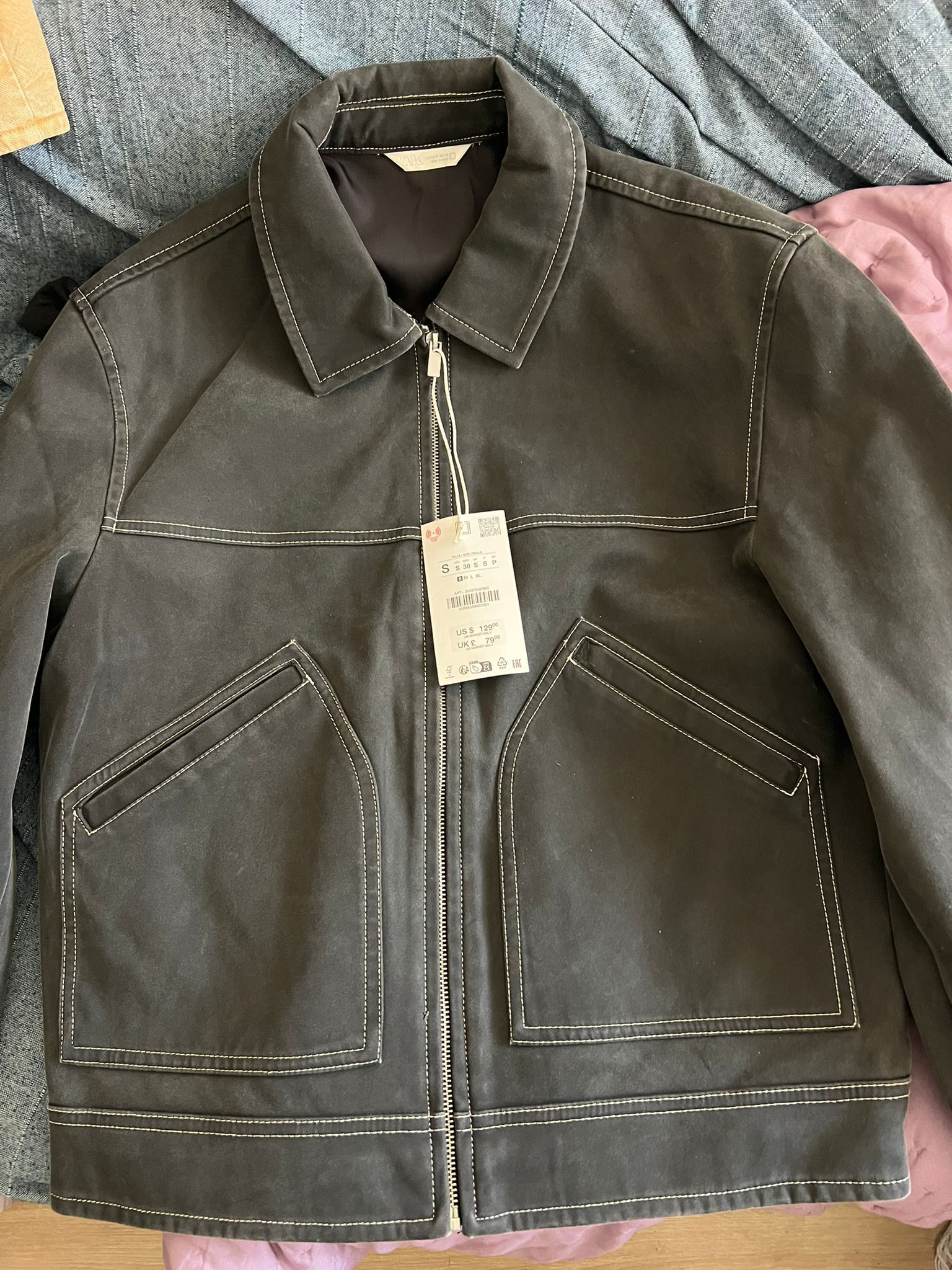 Zara Zara Boxi fit faux suede jacket size man S Size US S / EU 44-46 / 1 - 10 Thumbnail