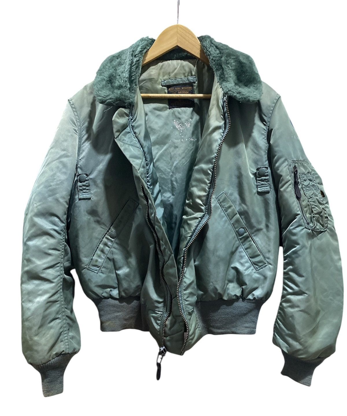 Alpha Industries Vintage Alpha Industries B-15 D USAF Ma-1 Bomber Jacket Size US M / EU 48-50 / 2 - 3 Thumbnail