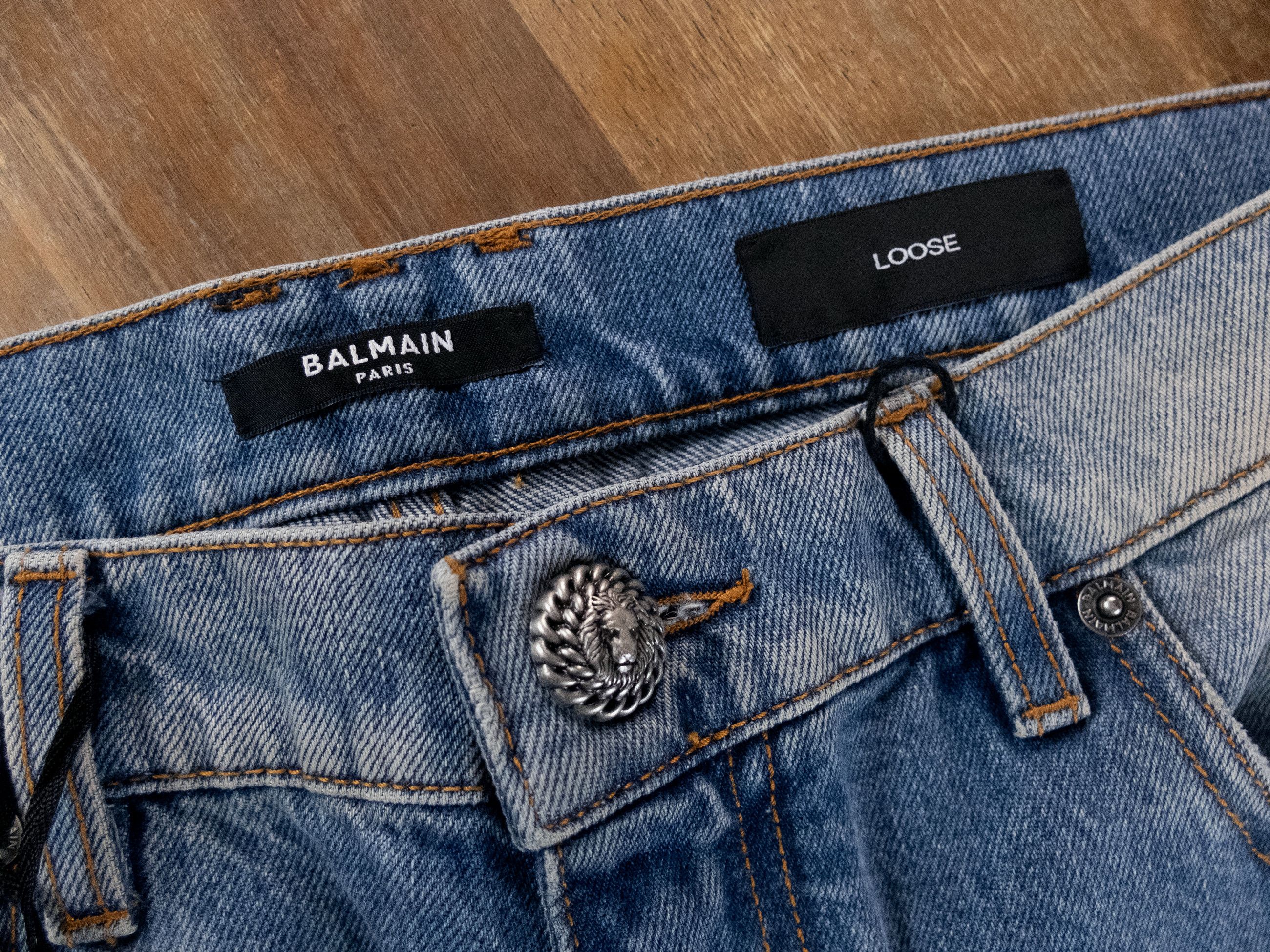 Balmain BALMAIN Paris blue mid rise flare leg jeans Size 32 Size US 32 / EU 48 - 6 Thumbnail