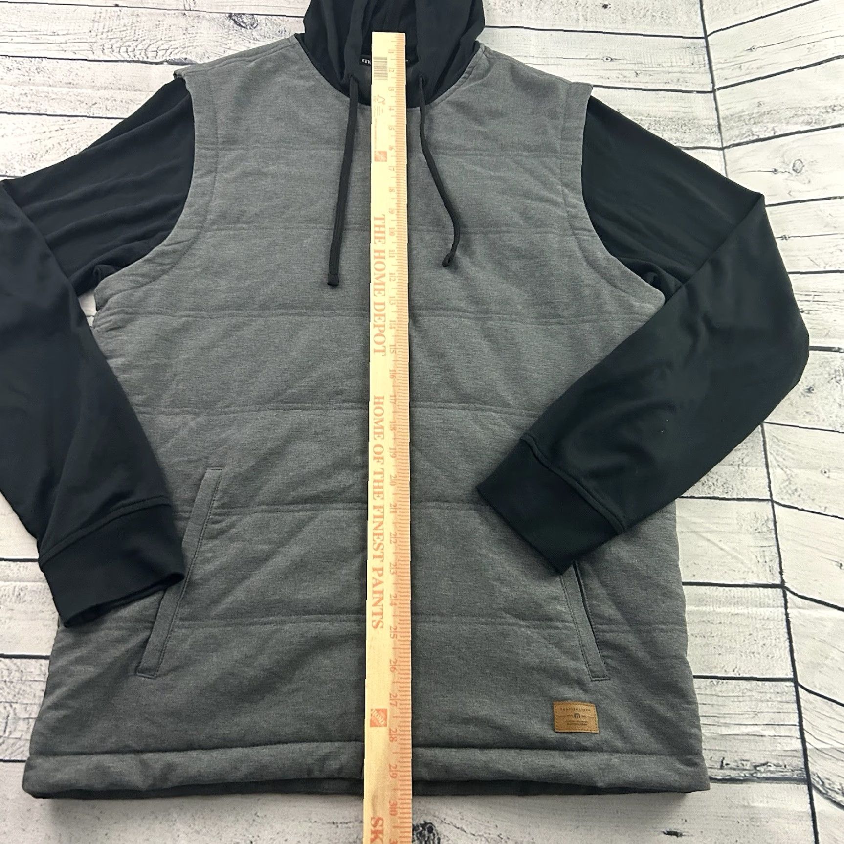 TravisMathew Travis Mathew Scavenger Full Zip Hooded Golf Jacket Men M Black Gray Shirt Size US M / EU 48-50 / 2 - 4 Thumbnail