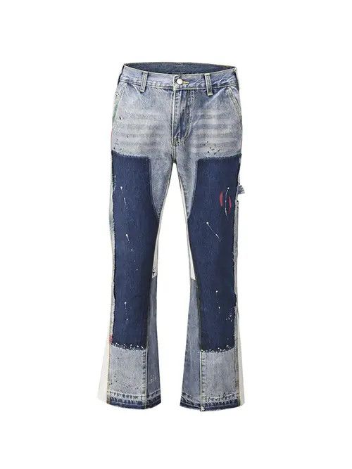 Other Paint Splatter Panel Flare Denim Jeans Size US 32 / EU 48 - 5 Thumbnail