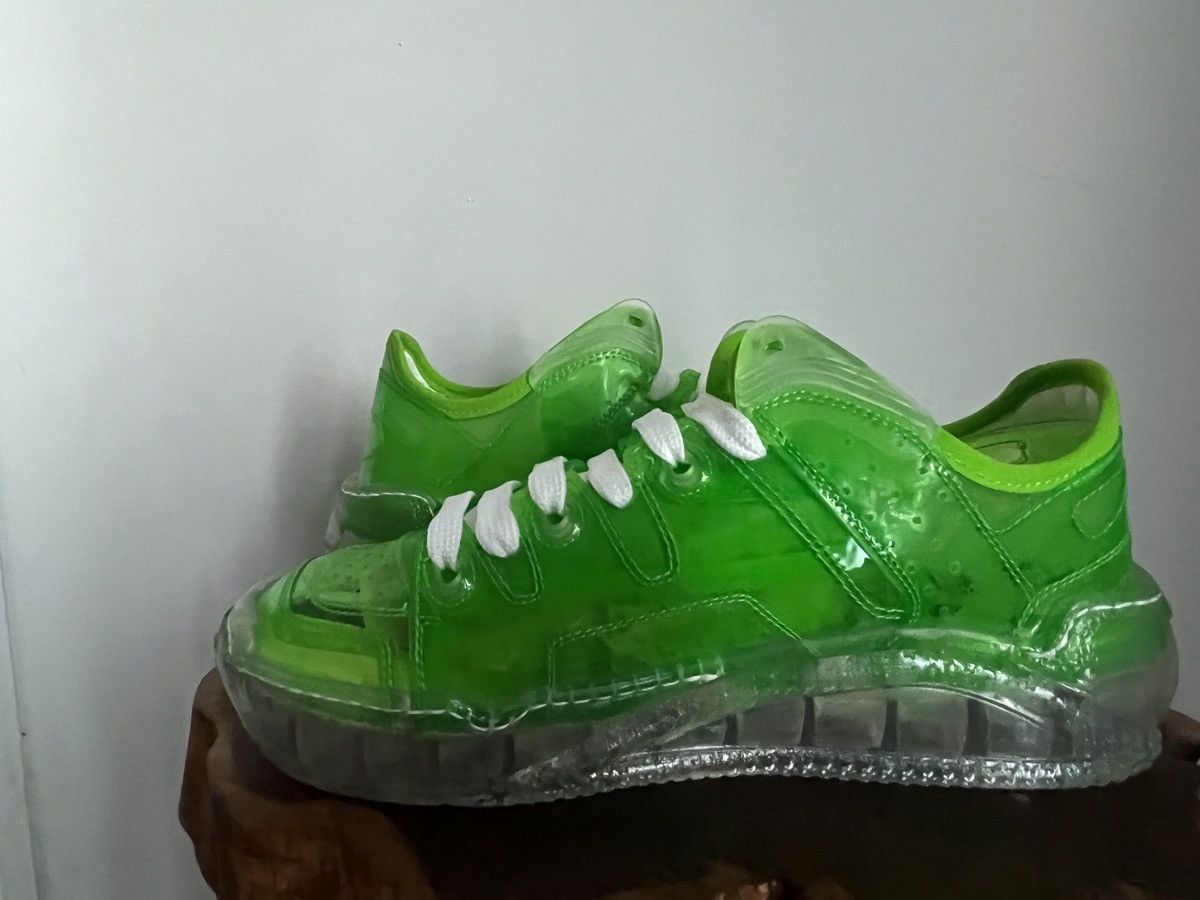 GCDS Men's GCDS In Goal We Trust Lime Transparent Sneakers 6.5/ Size US 7 / EU 40 - 8 Thumbnail