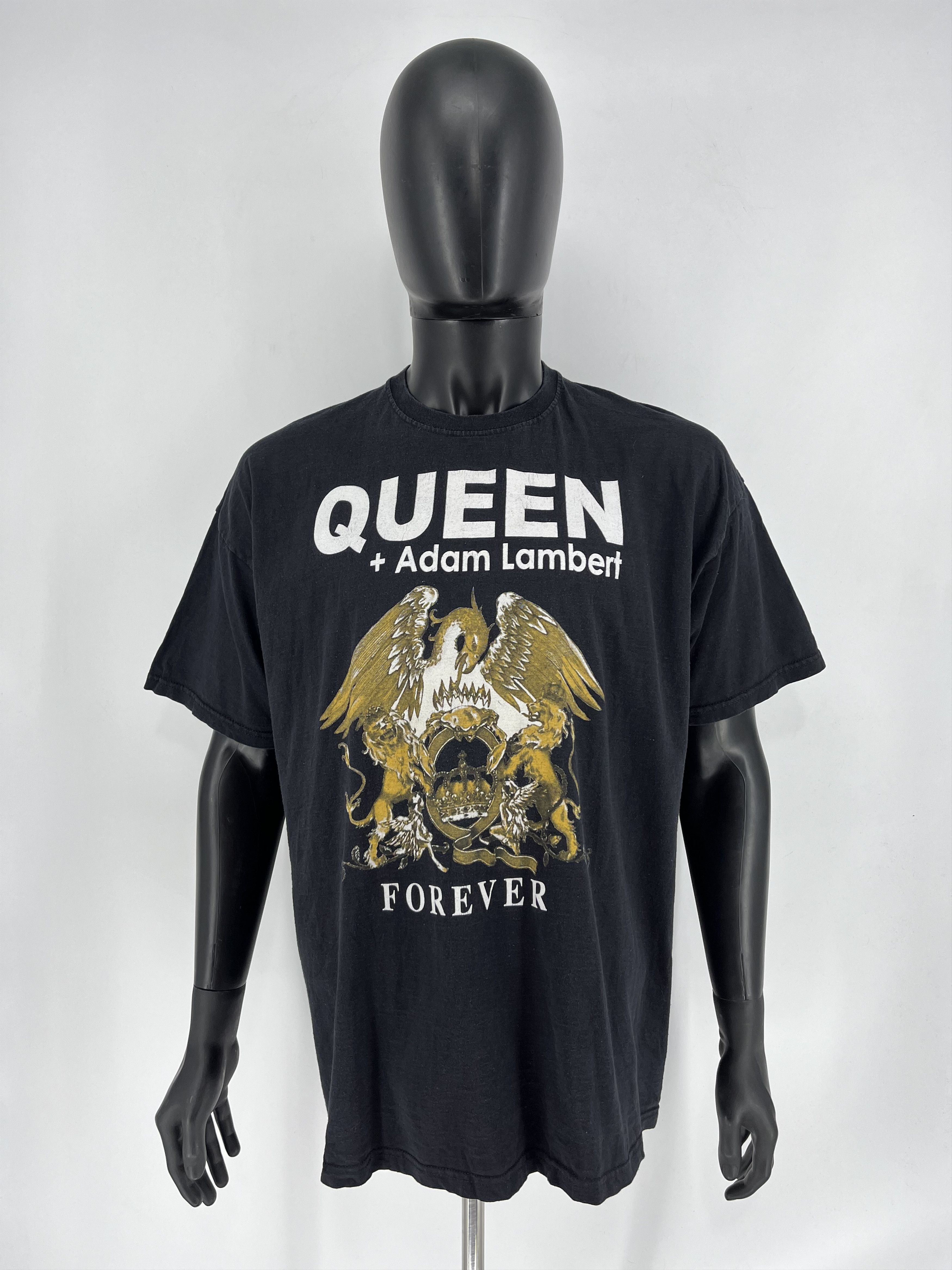 Band Tees × Vintage 2014 Queen + Adam Lambert Live in Concert Tee Punk Rock Band Size US XXL / EU 58 / 5 - 2 Thumbnail
