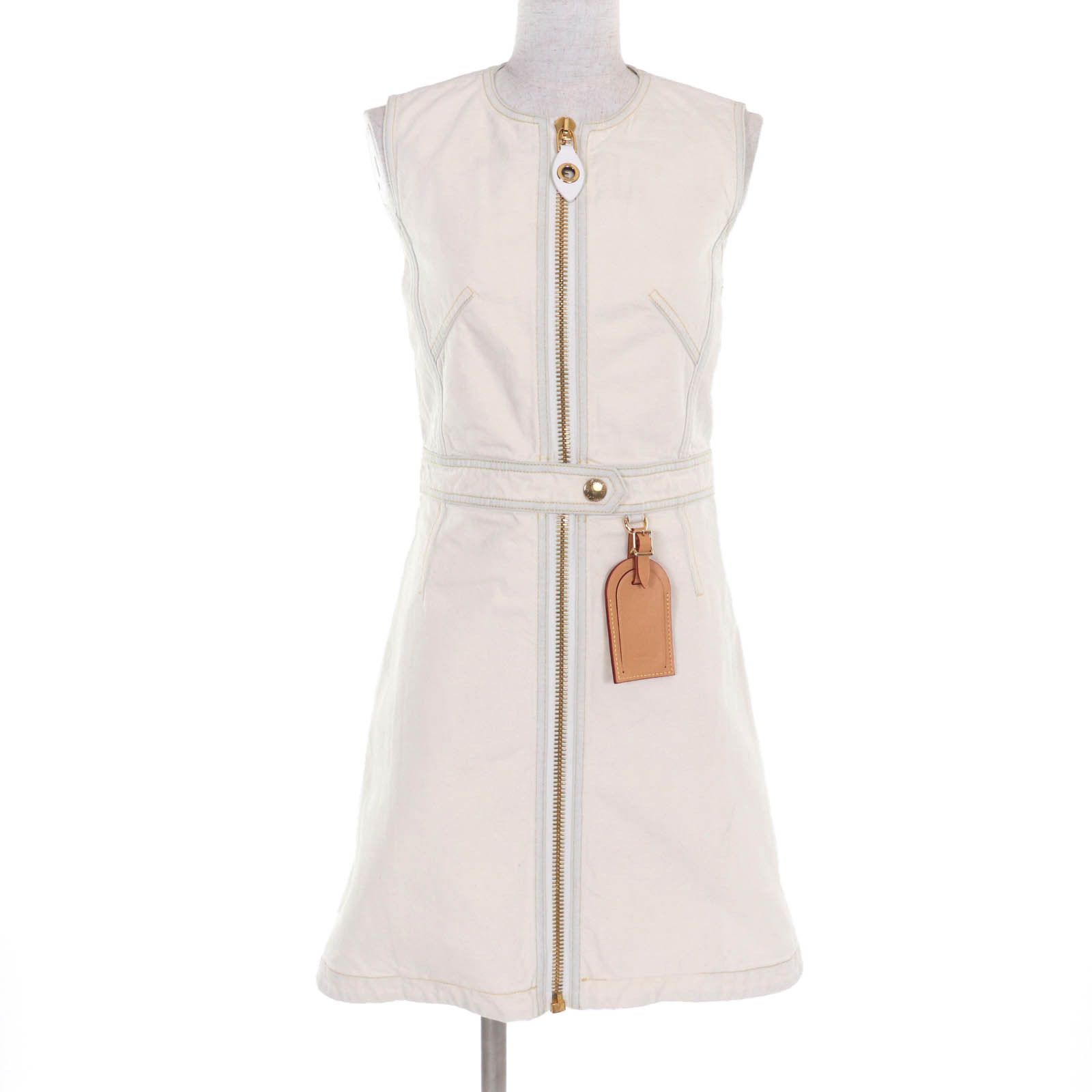 Louis Vuitton Louis Vuitton Denim Cotton Dress Cotton Dresses DUTY FREE for USA