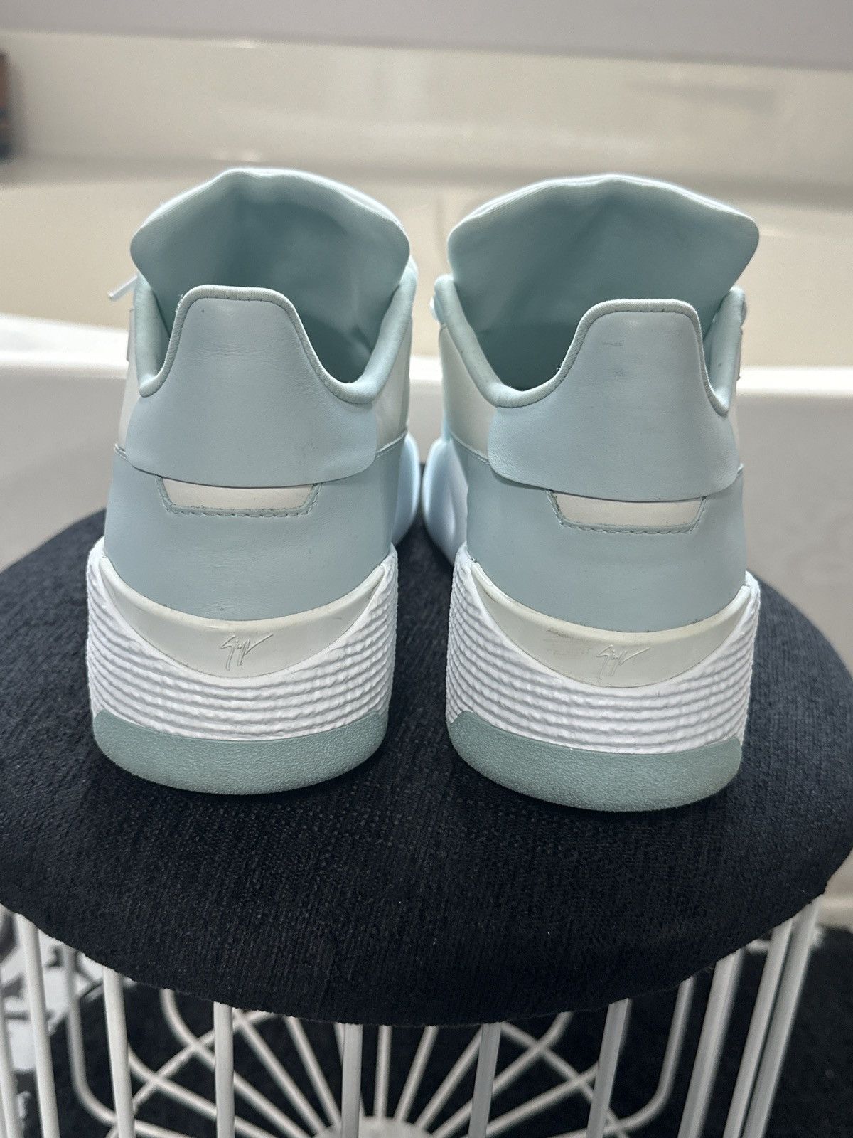 Designer × Giuseppe Zanotti GIUSEPPE ZANOTTI | Sky blue Men's Sneakers Size US 11 / EU 44 - 3 Thumbnail