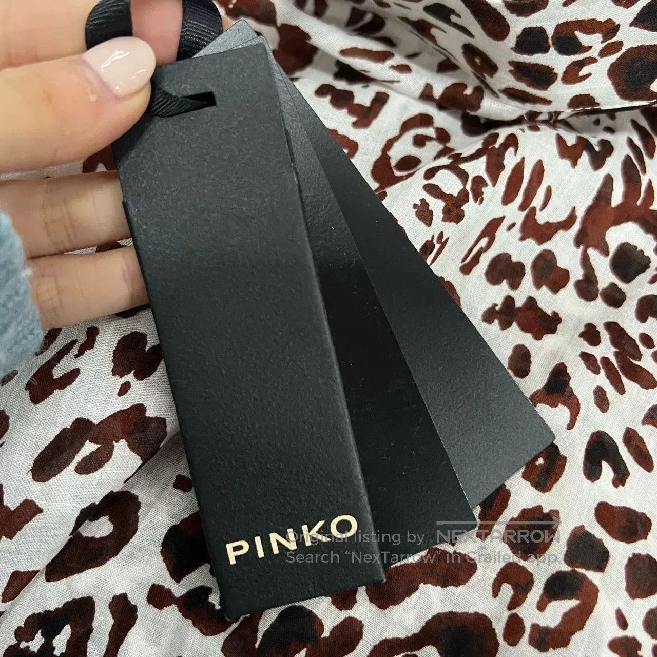Pinko pinko leopard print ruffled midi skirt. Size 35" - 4 Thumbnail