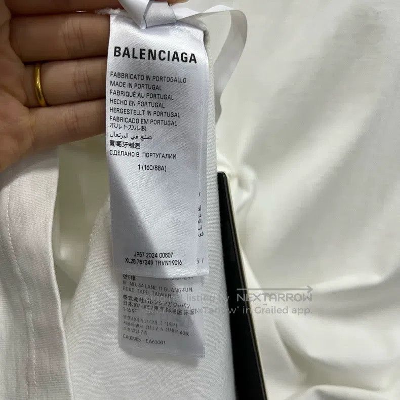 Balenciaga Balenciaga Distressed Letter Printed Short Sleeve Size US S / EU 44-46 / 1 - 3 Thumbnail