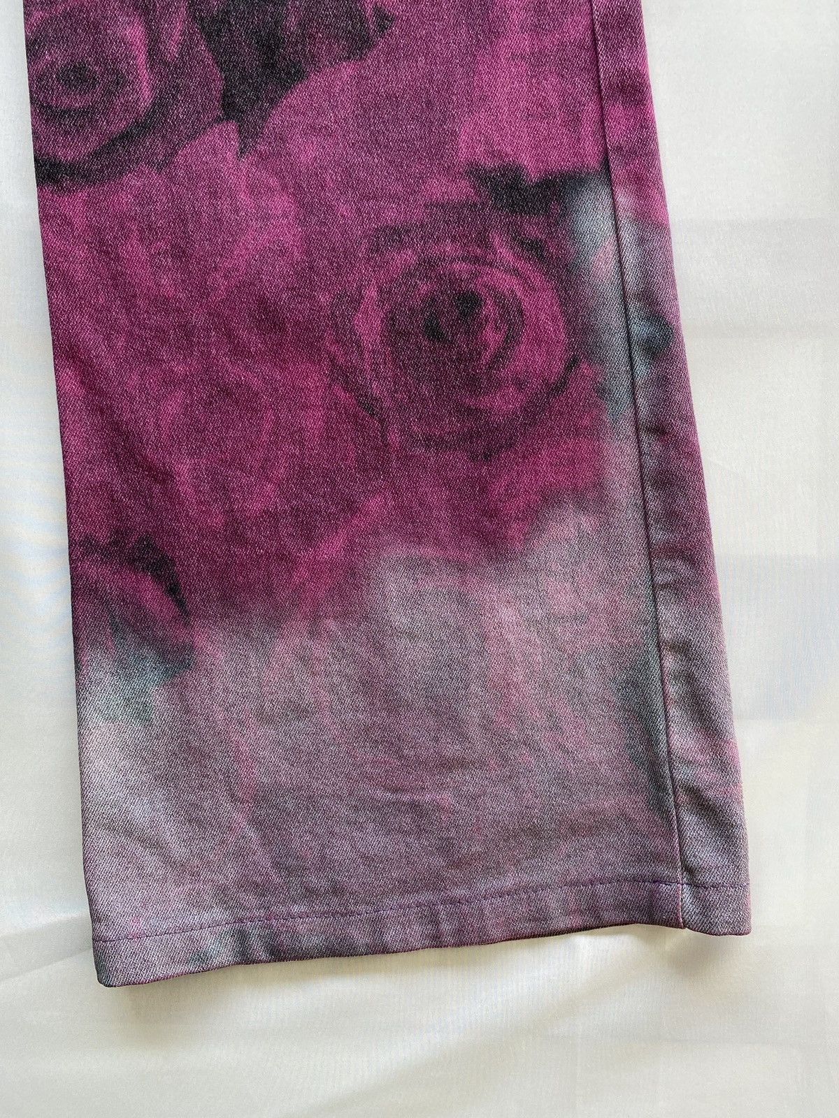 Just Cavalli Vintage JustCavalli Nocturnal Rose Blossom Bootcut Pants Size US 32 / EU 48 - 11 Thumbnail