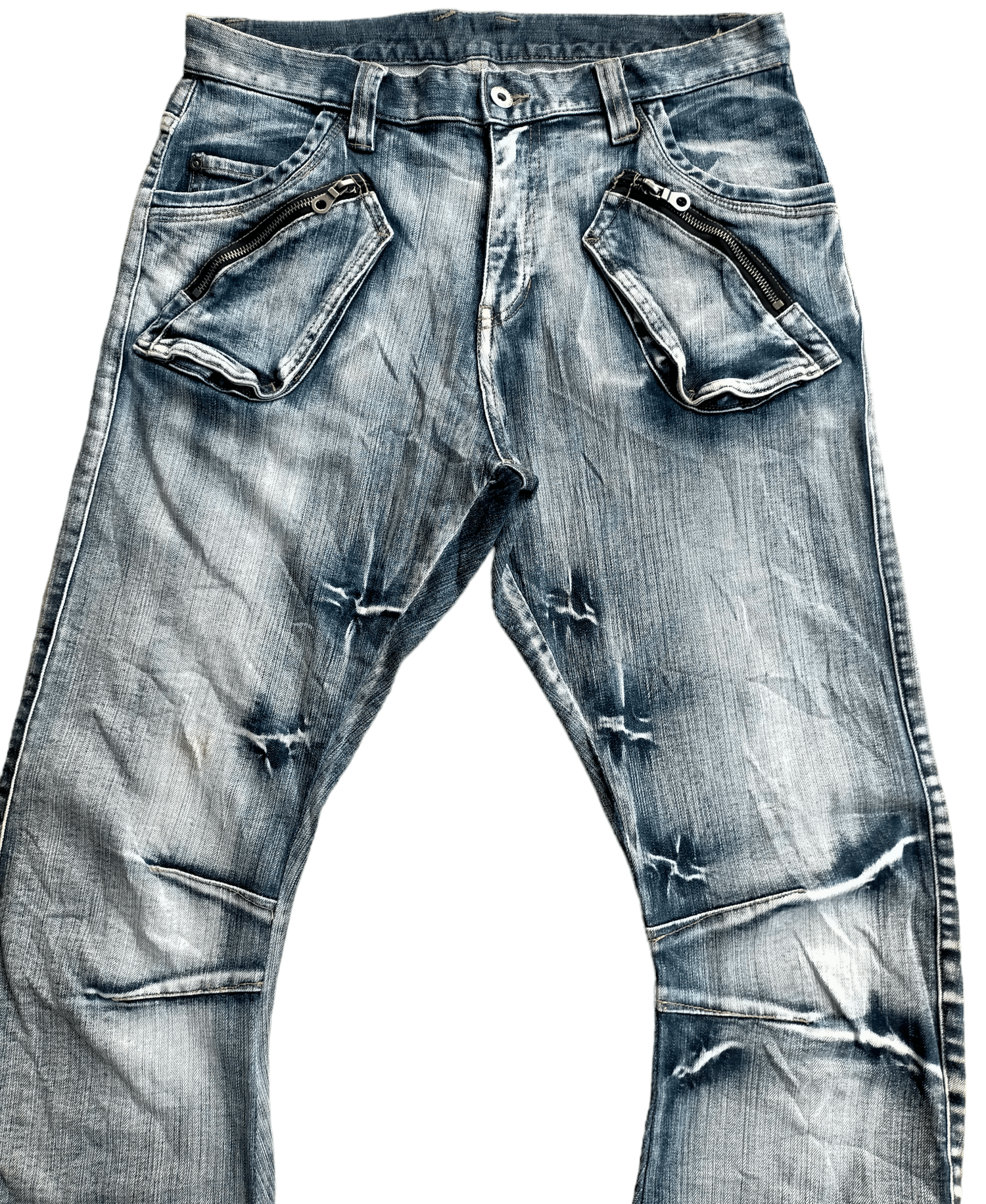 PPFM PPFM Curve Leg Stretch Acid Wash Jeans Size US 33 - 3 Thumbnail