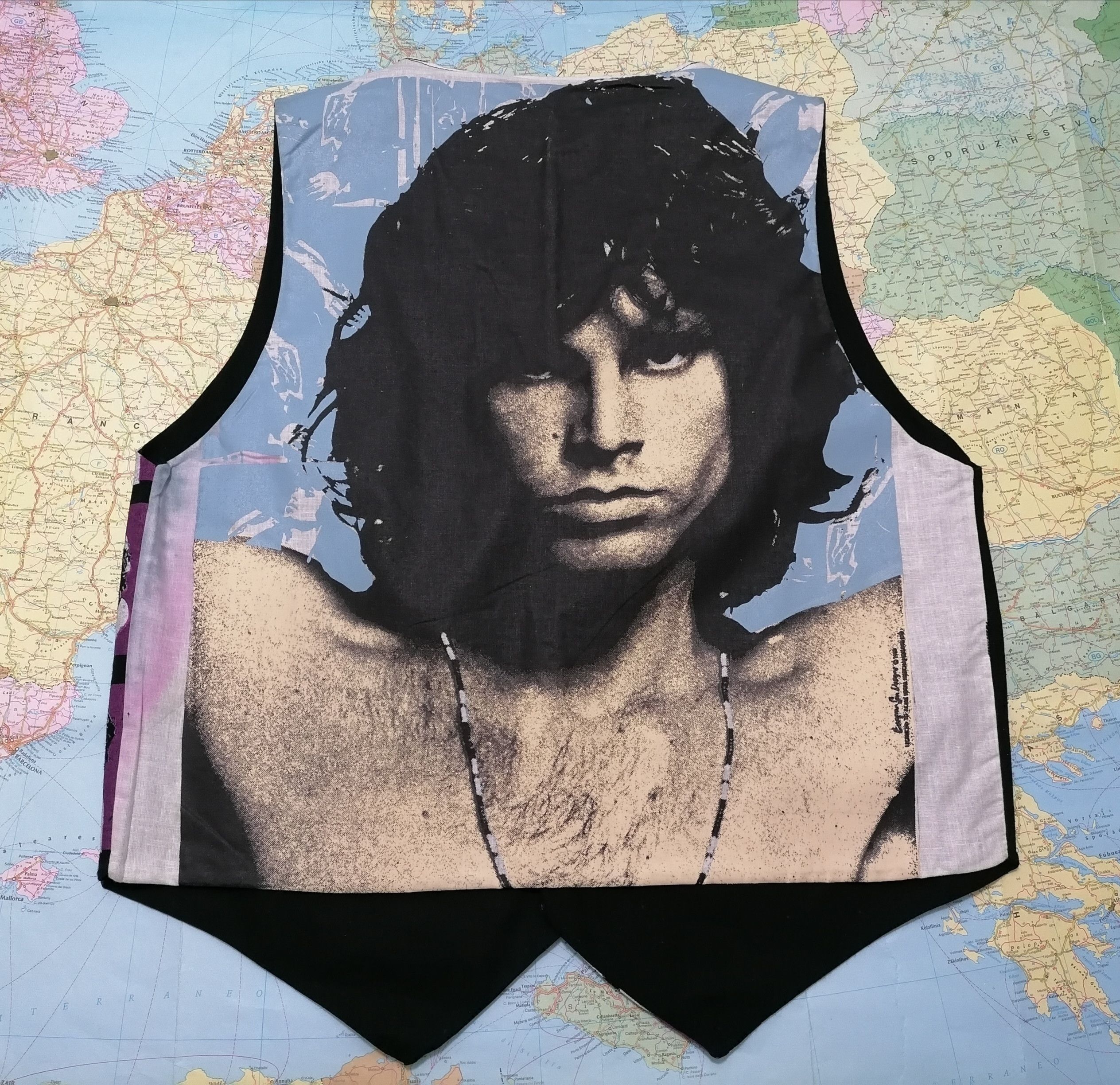 Vintage Vintage Gilet / Vest Jim Morrison , Turbo Gadget Size US XL / EU 56 / 4 - 2 Thumbnail