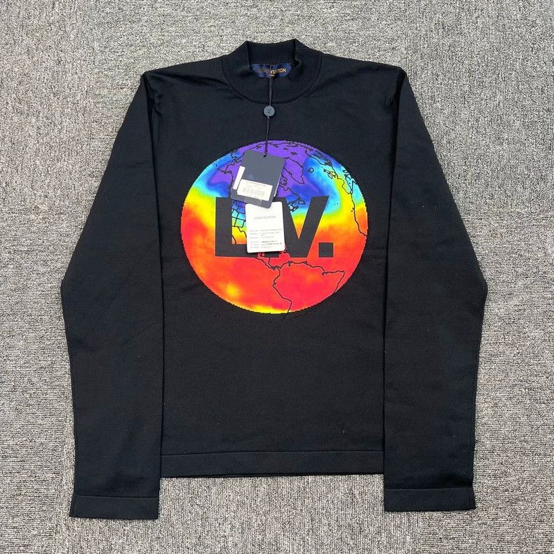 Louis Vuitton Louis Vuitton Thermal Earth Logo Sweater - dmc Size US S / EU 44-46 / 1 - 1 Thumbnail