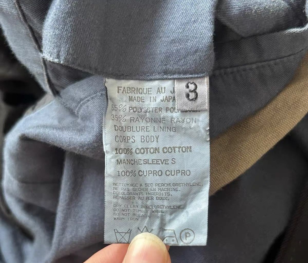 Yohji Yamamoto Yohji Yamamoto 04AW Garment-Dyed Stitch Blazer Size 40R - 6 Thumbnail