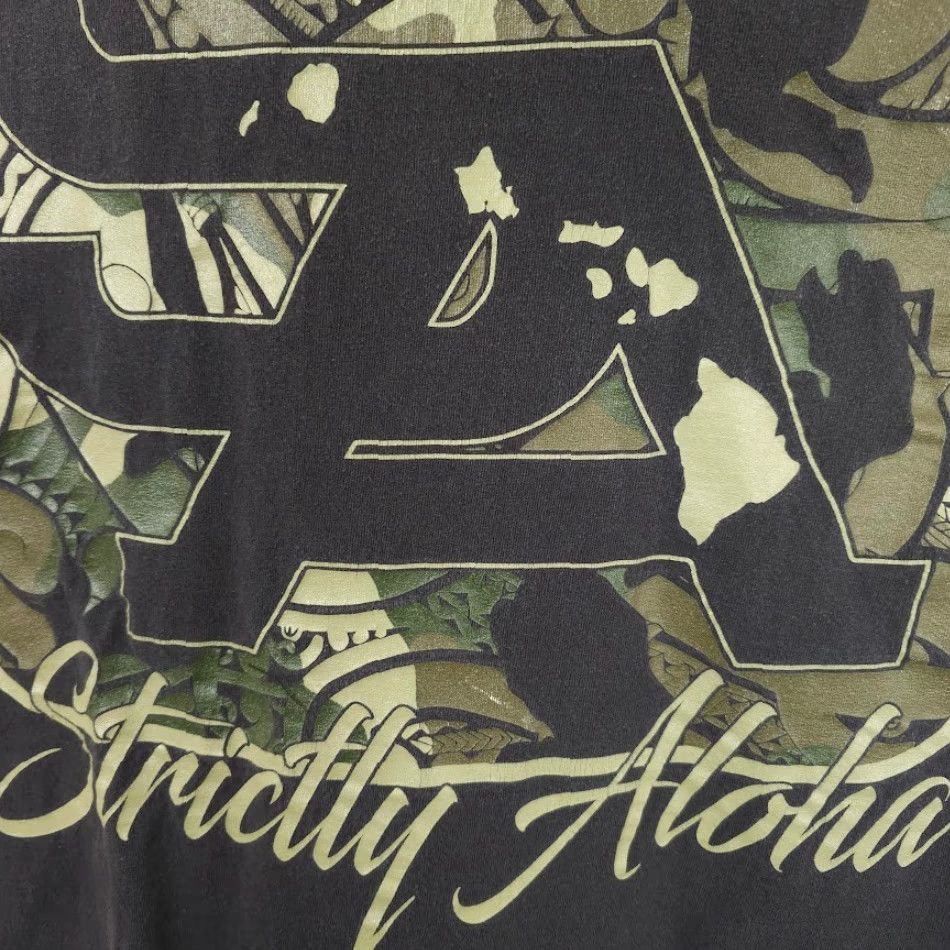 ALOHAS VINTAGE Strictly Aloha T Shirt Mens Size XL Black Protectors Of Aloha Hawaiian Tee Size US XL / EU 56 / 4 - 3 Thumbnail