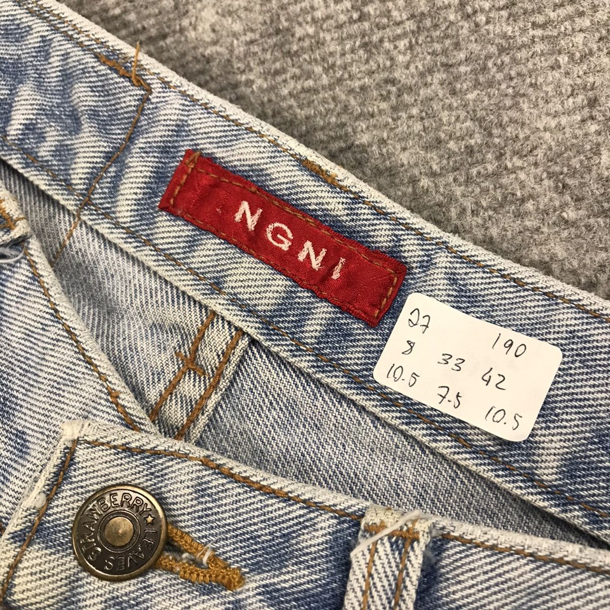 If Six Was Nine × Japanese Brand Flare Jeans boot cut distressed denim Ngni brand japan pants Size 27" / US 4 / IT 40 - 13 Thumbnail