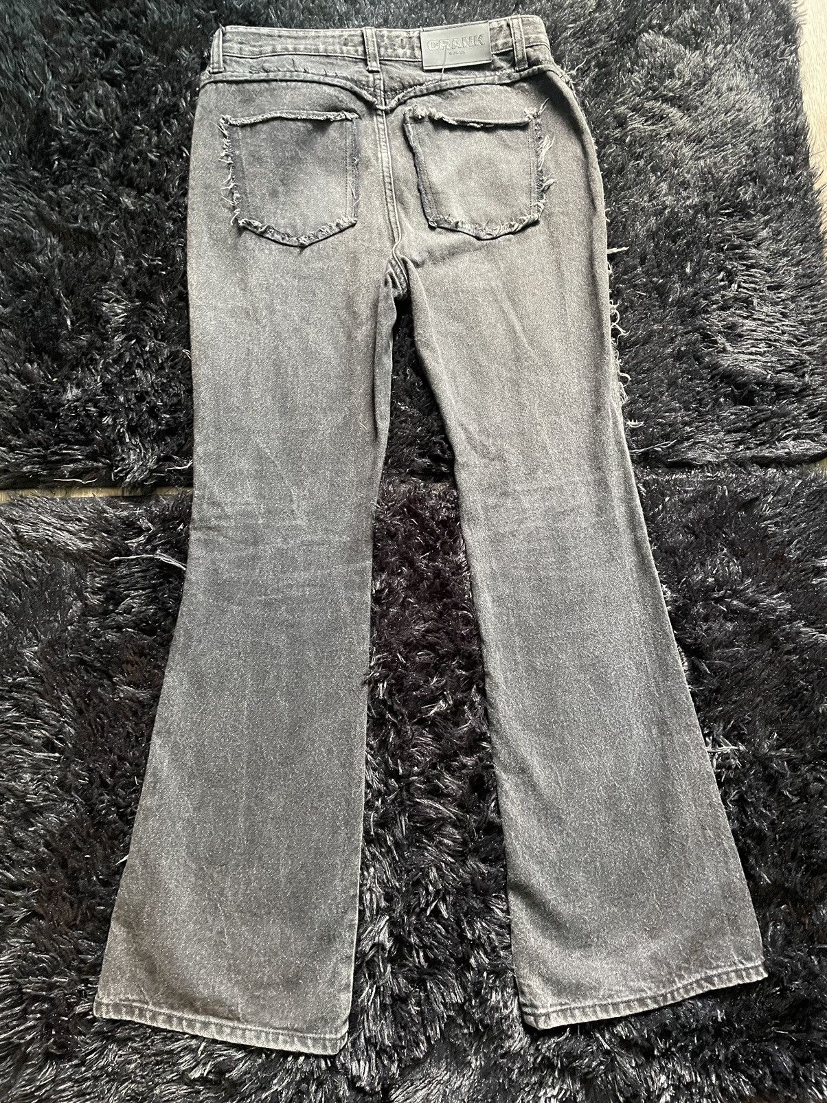 Japanese Brand Crank ripped flared pants Size US 27 - 5 Thumbnail
