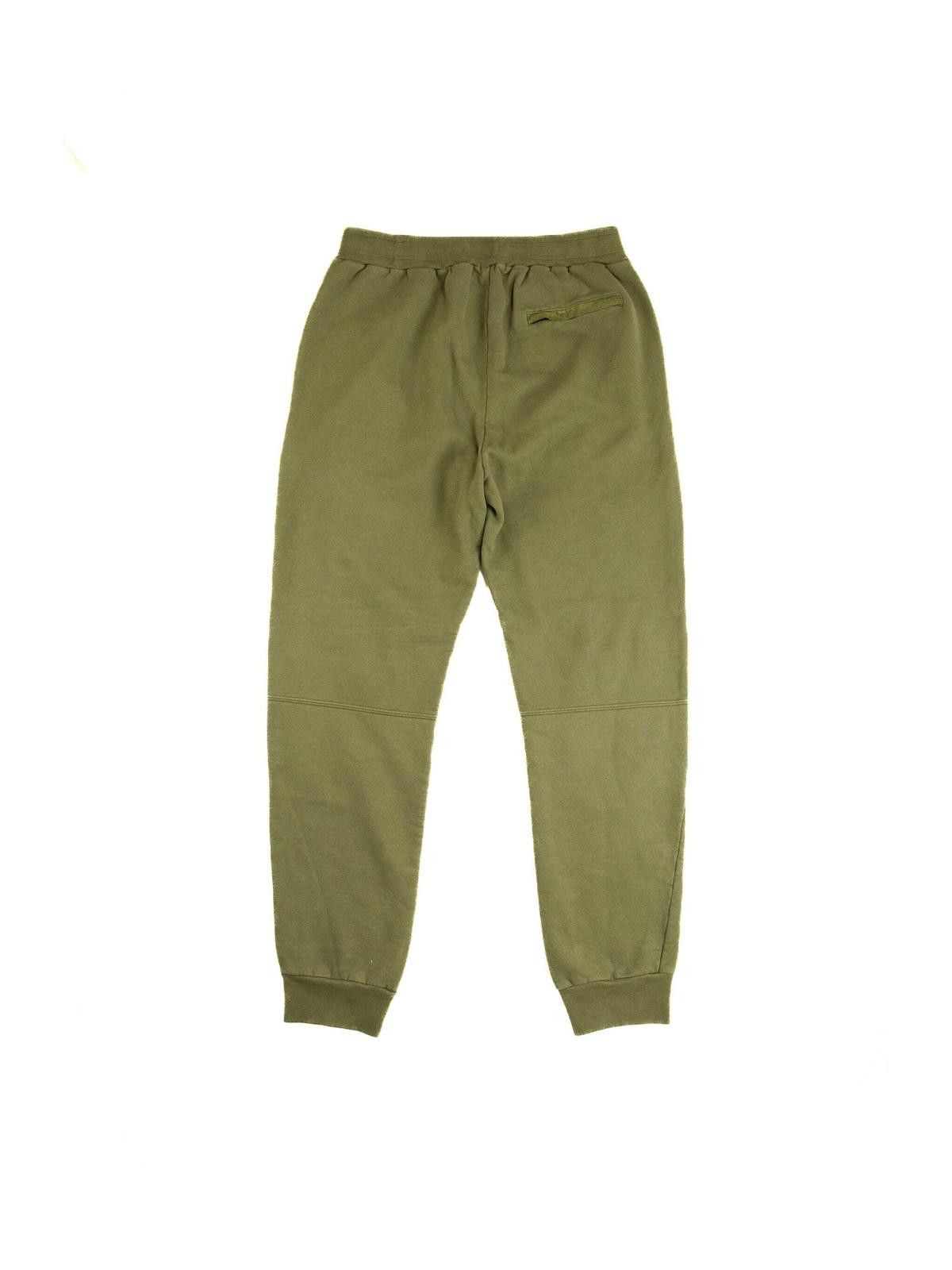 C.P. Company C.P. Company Mens Diagonal Fleece Mixed Lens Khaki Sweatpant Size US 32 / EU 48 - 6 Thumbnail