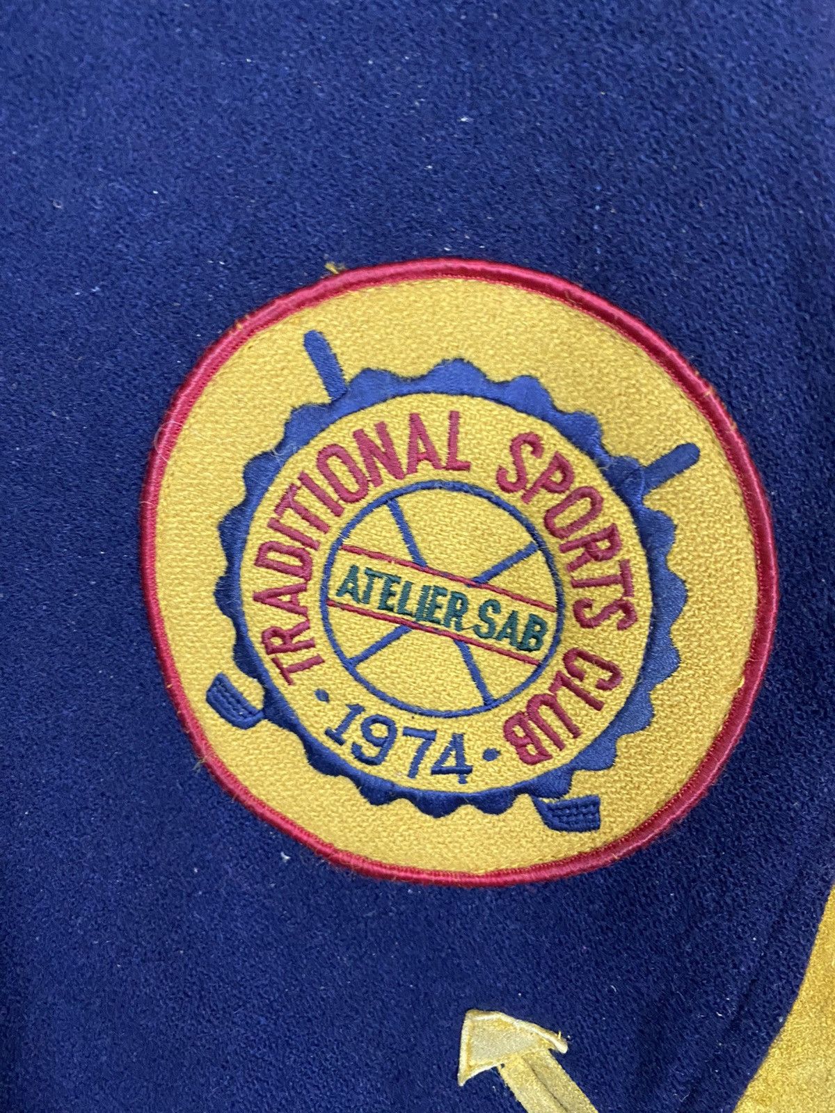 Vintage ‼️TRADITIONAL SPORT CLUB ATELIER VARSITY JACKET WOOL/LEATHER‼️ Size US L / EU 52-54 / 3 - 11 Thumbnail