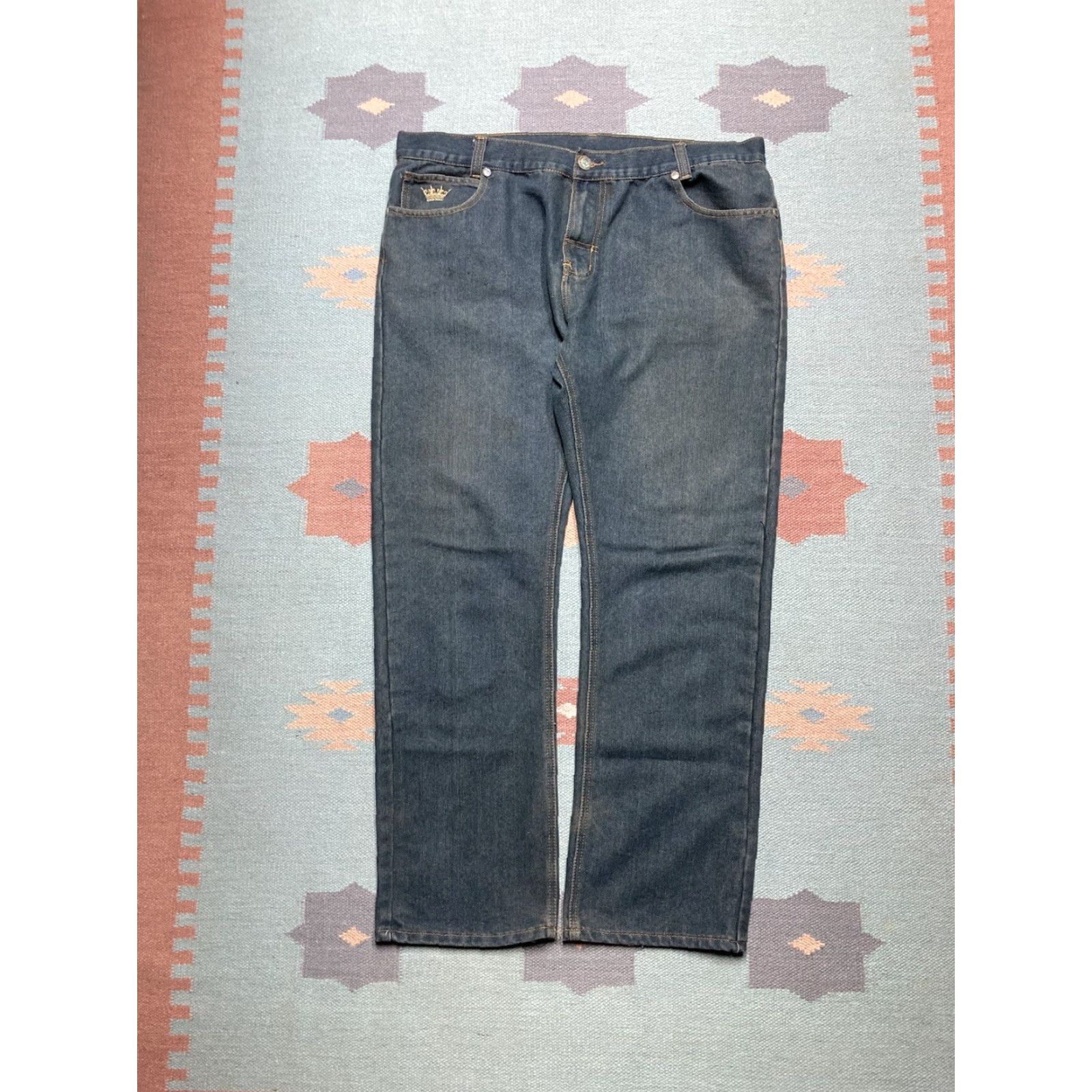 Vintage VINTAGE Red Ape Jeans Wide-Leg Hip Hop Embroidered 40x32 Men Jeans Baggy 90s Style Size US 40 / EU 56 - 4 Thumbnail