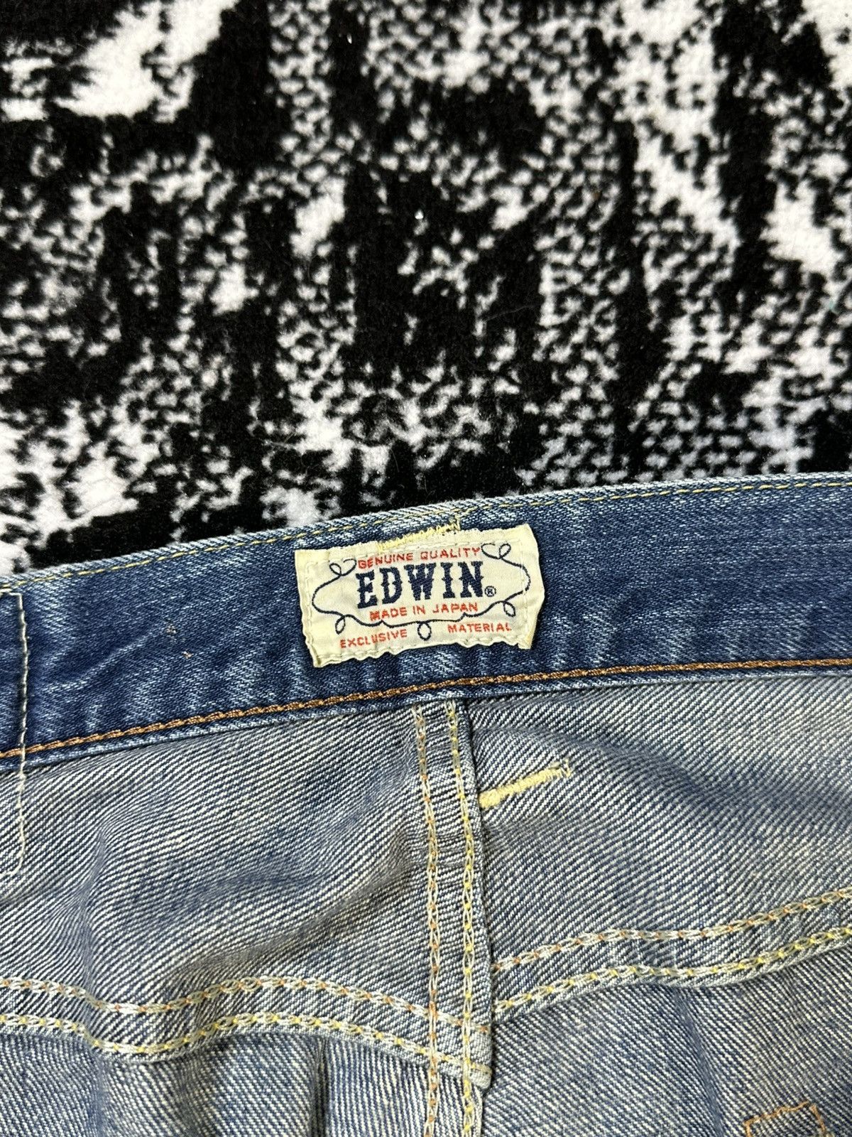 Sugar Cane 2000s Edwin Blue Trip Mud Wash Jeans Size US 33 - 8 Thumbnail