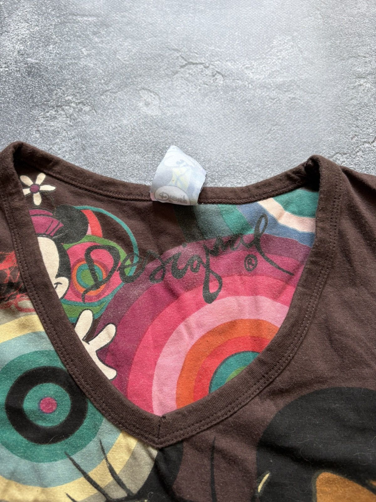 Jean Paul Gaultier Crazy Desigual JPG Vibe Disney Mickey Mouse Long Sleeve Top Size XL / US 12-14 / IT 48-50 - 9 Thumbnail