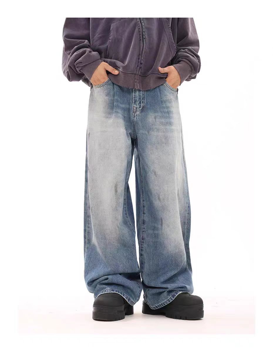 Japanese Brand × Vintage Vintage street washed and worn loose jeans Size US 28 / EU 44 - 5 Thumbnail