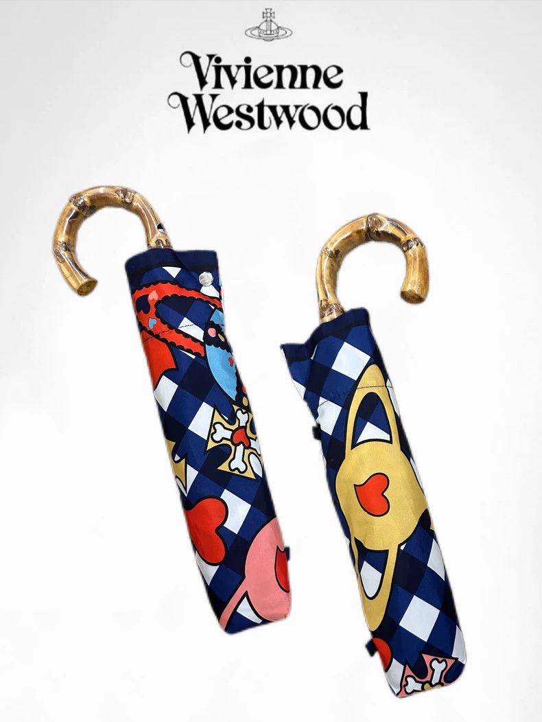 Vivienne Westwood Vivienne Westwood Saturn love checkered vintage bamboo han Size ONE SIZE - 1 Thumbnail