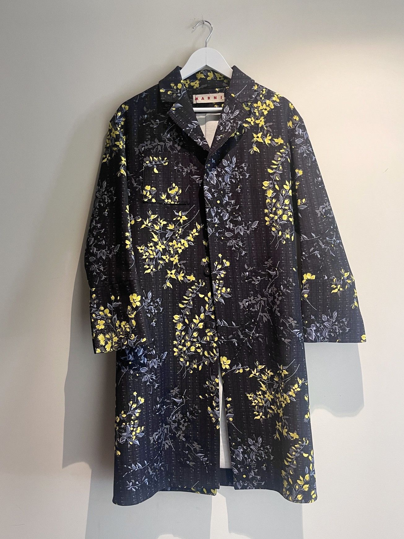 Marni floral printed coat