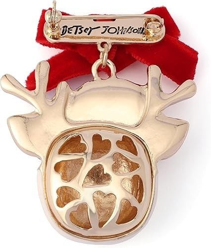 Betsey Johnson Betsey Johnson Holiday Christmas Santa Baby Reindeer Brooch Size ONE SIZE - 2 Thumbnail